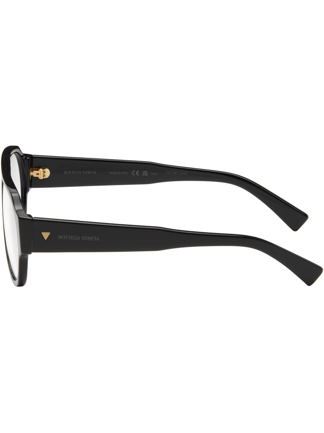 Black Soft Aviator Glasses - 3