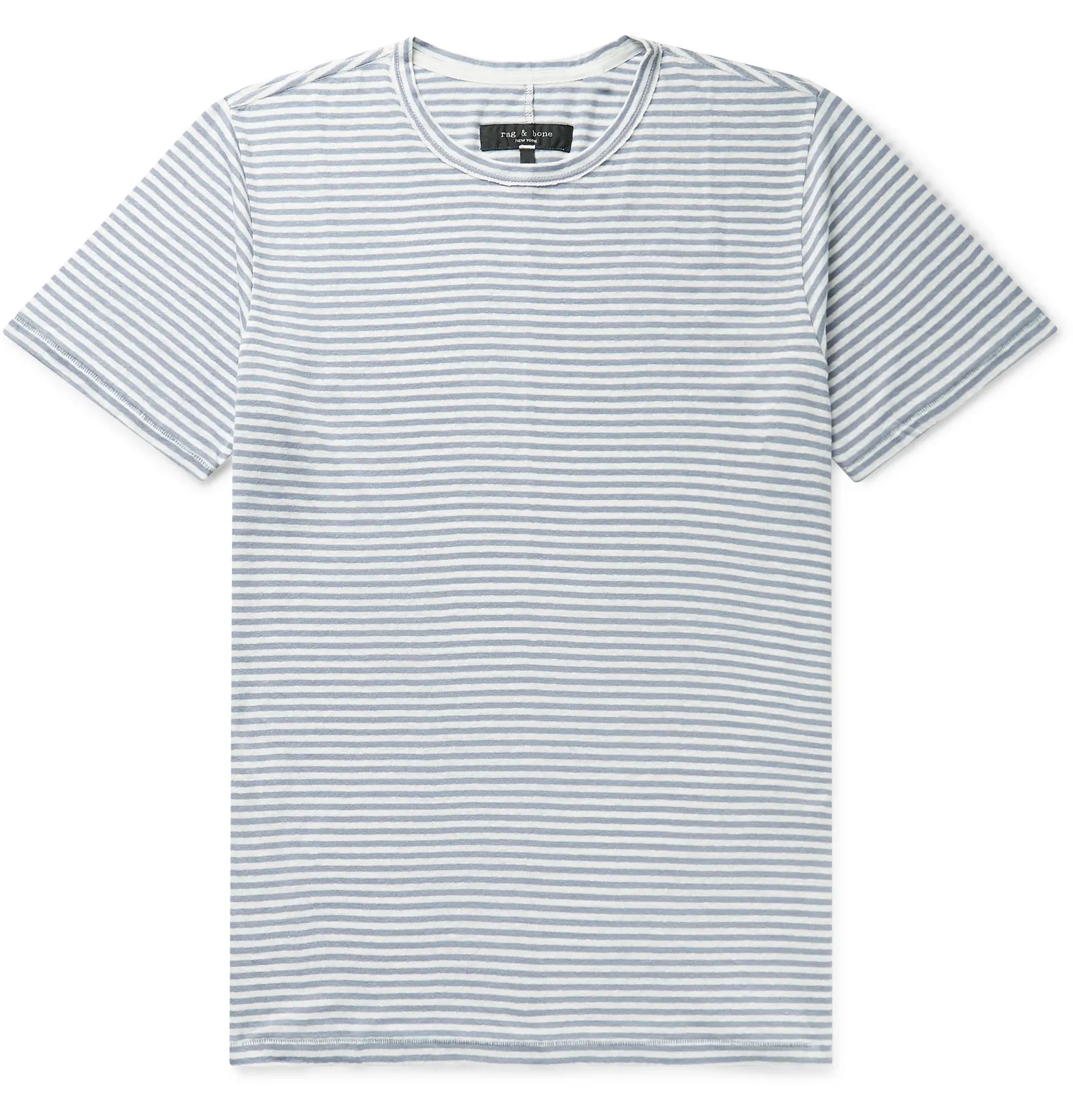 Classic Air Striped Linen-Blend T-Shirt - 1