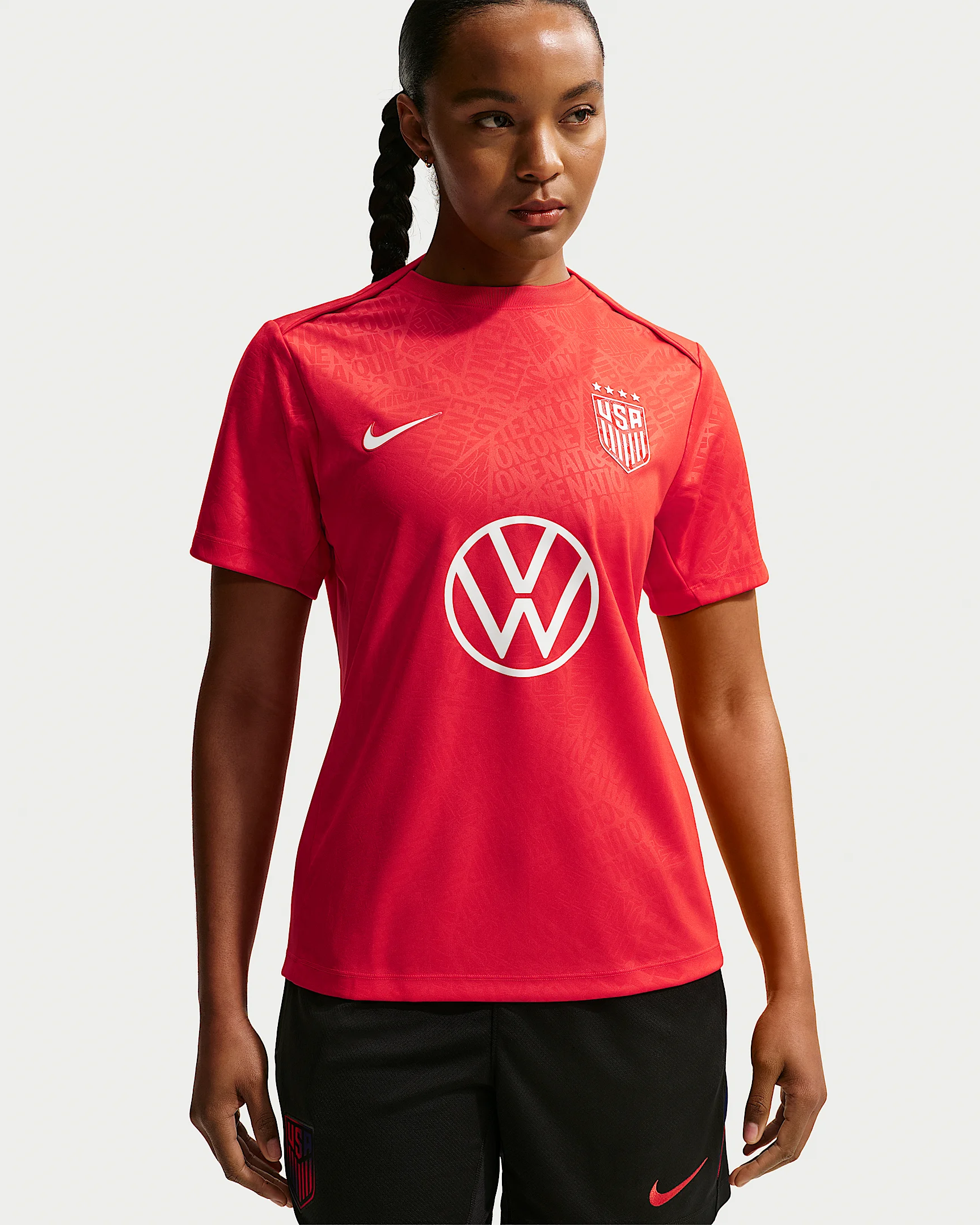 USWNT Academy Pro Women's Nike Dri-FIT Soccer Pre-Match Short-Sleeve Top - 1