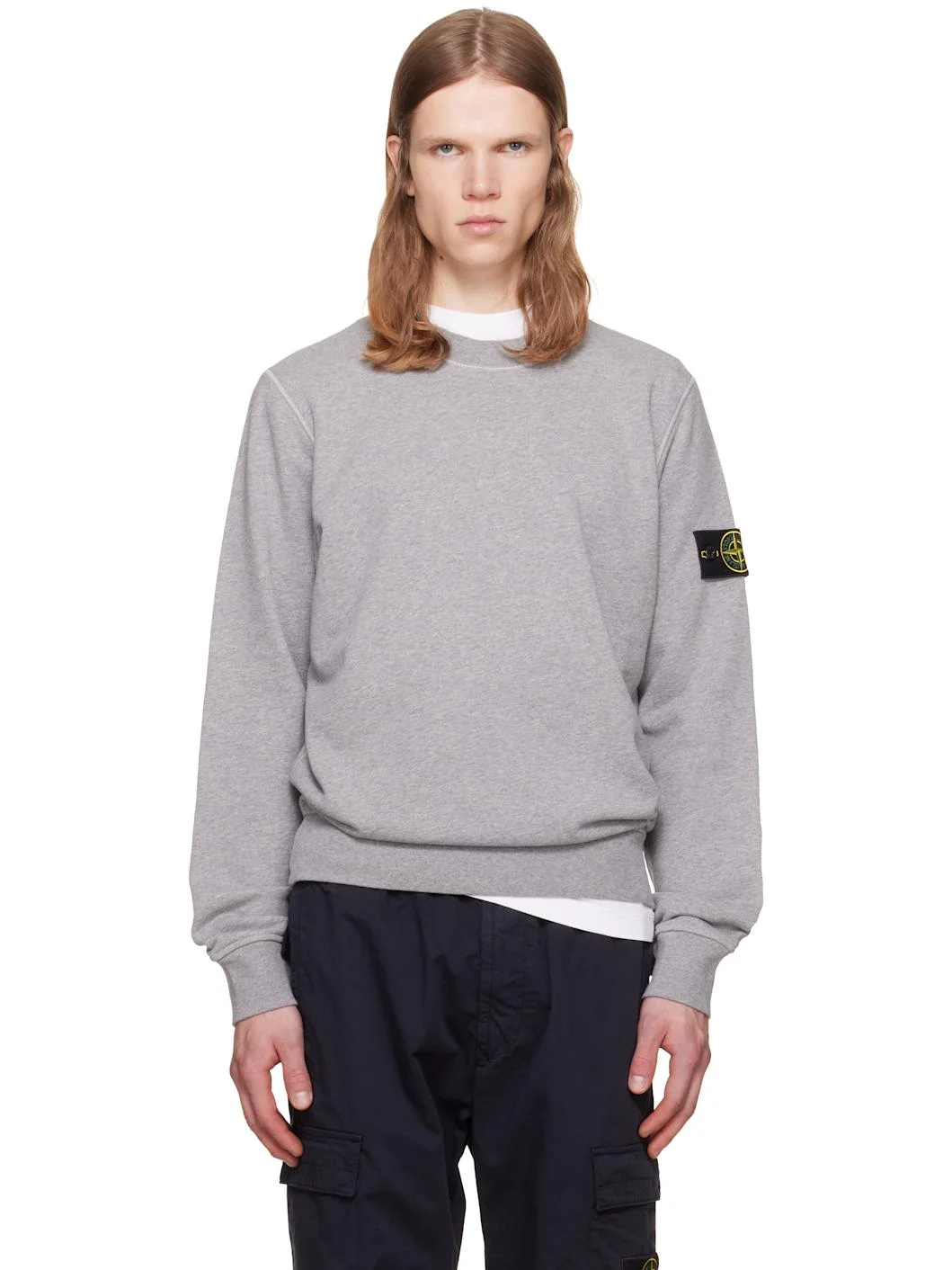 Gray Organic Cotton Fleece Sweatshirt - 1