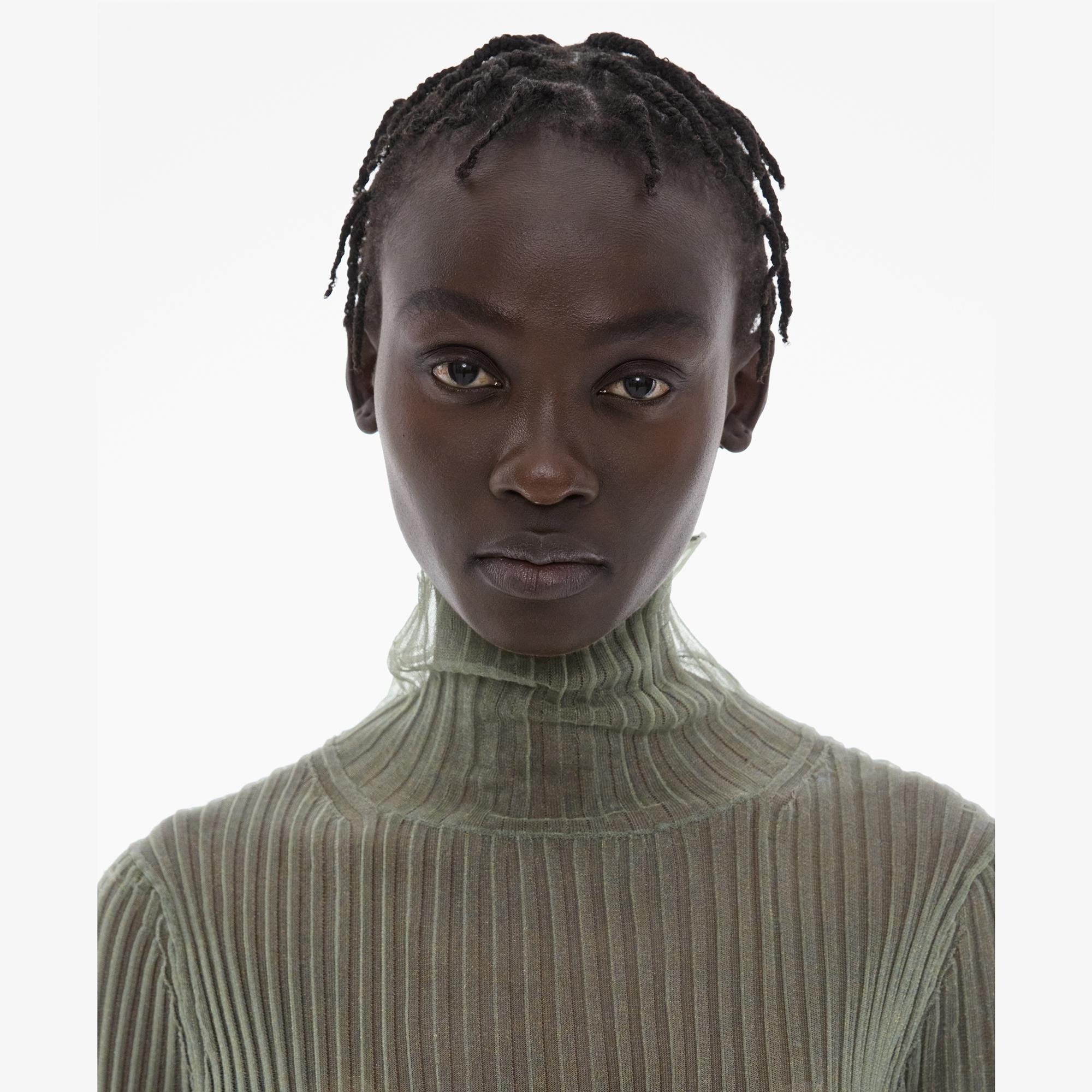 SHEER TURTLENECK TEE - 7