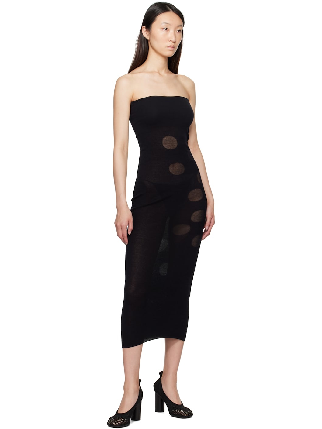 Black Artemas Midi Dress - 4