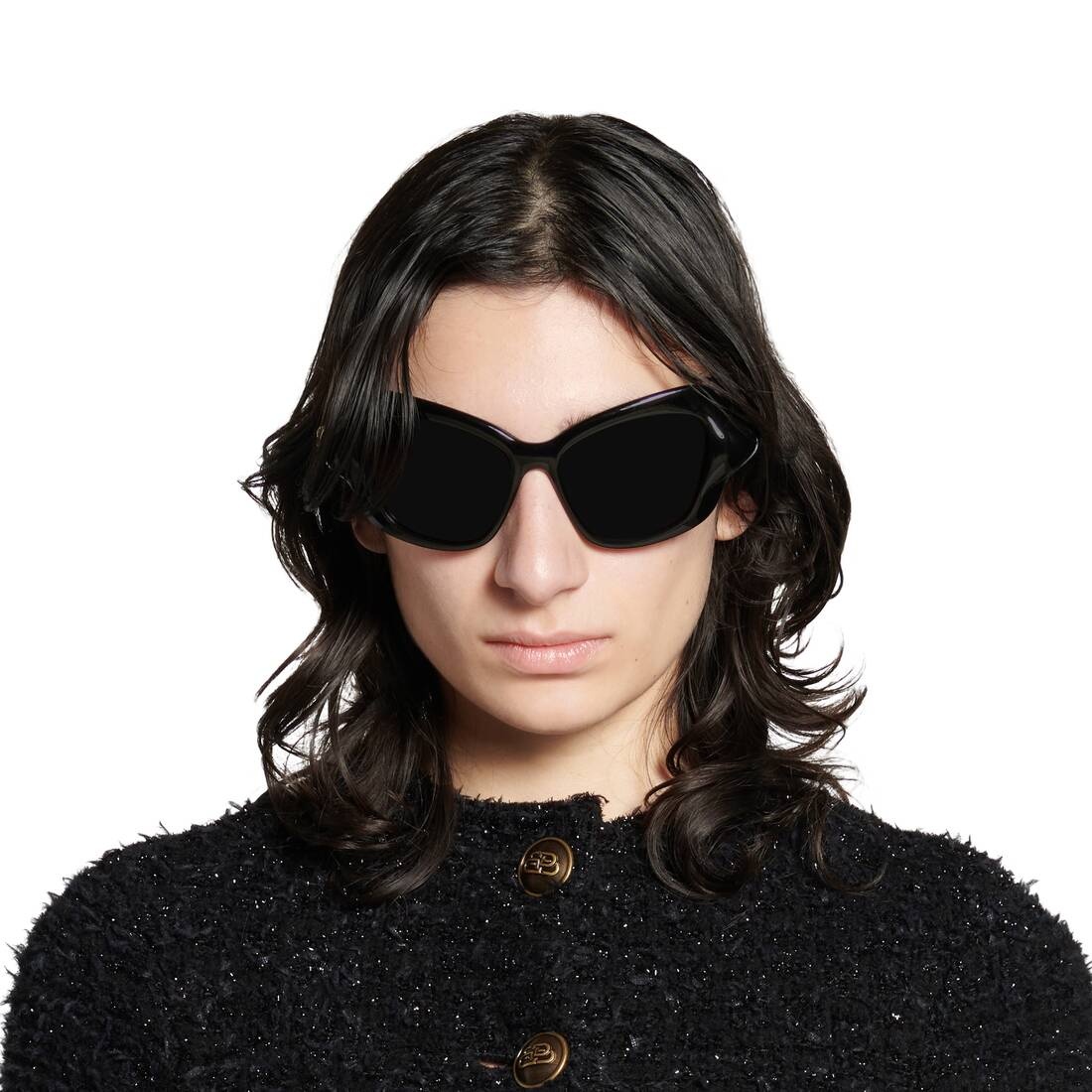 Women's Palazzo Cat Sunglasses  in Black - 6