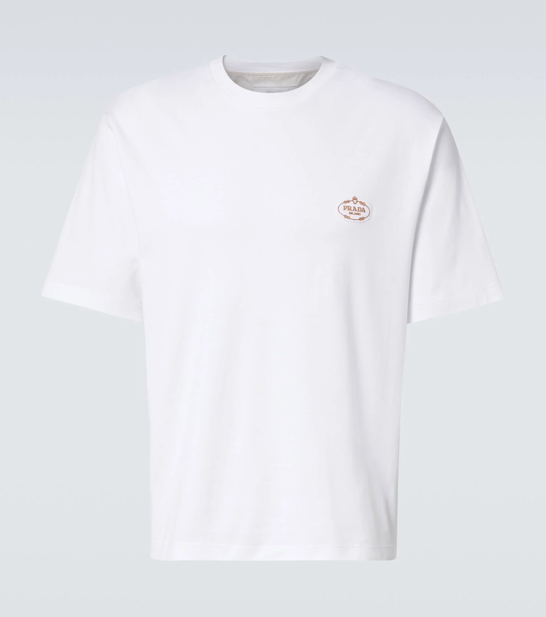 Interlock cotton jersey T-shirt - 1