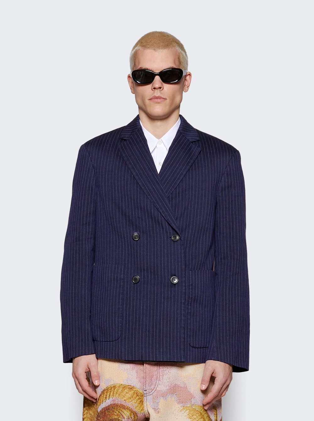 Barleys Double-breasted  Jacket Blue - 3