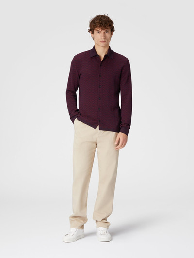 Missoni Virgin wool and viscose shirt with wave pattern outlook