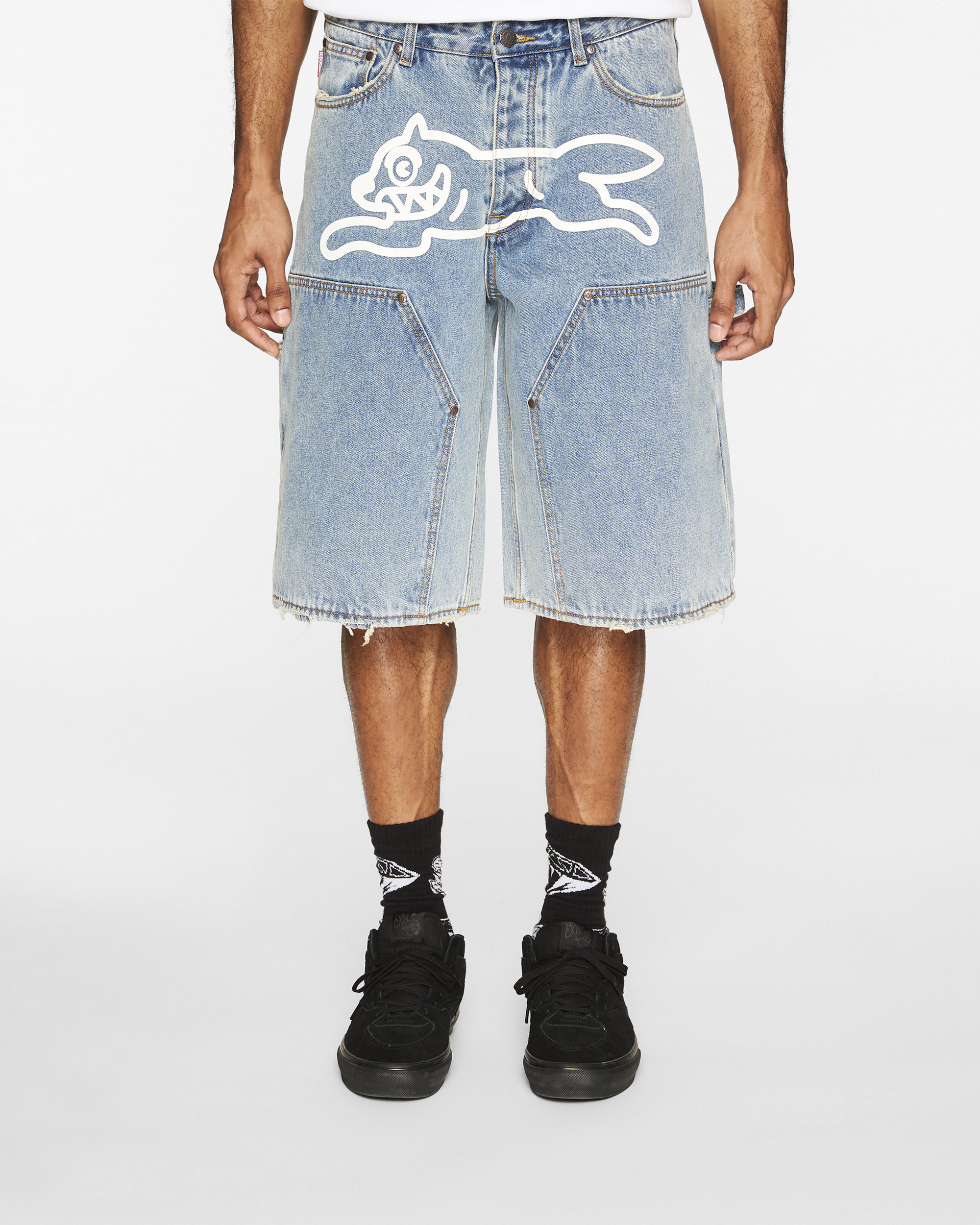 DOUBLE SCOOP JEAN SHORTS - 3