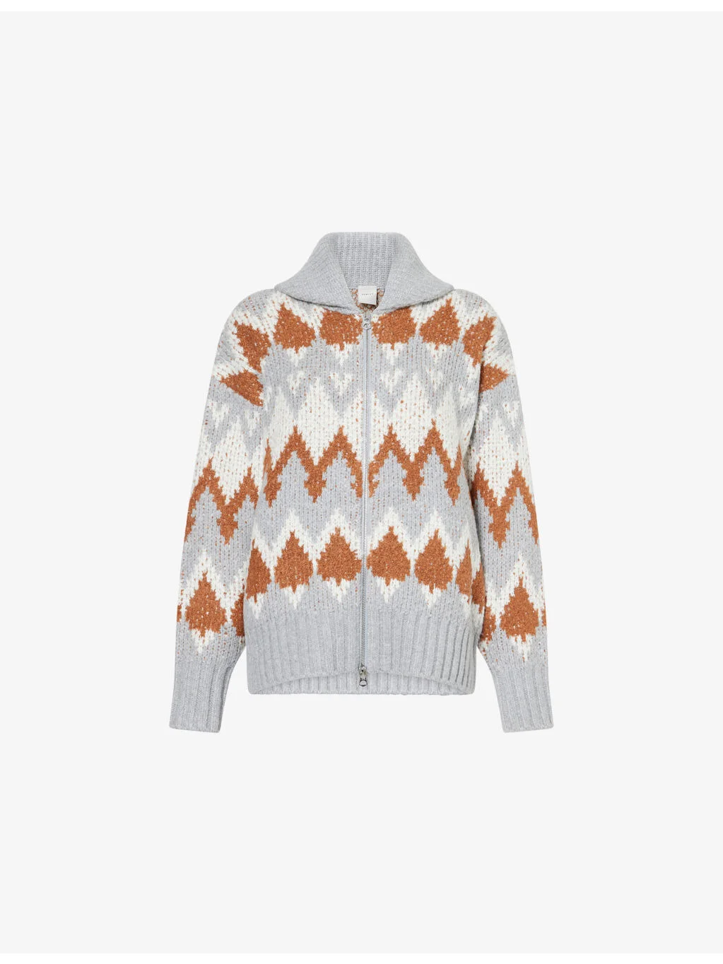 Brockley Jacquard Shawl-Collar Knitted Jack - 1