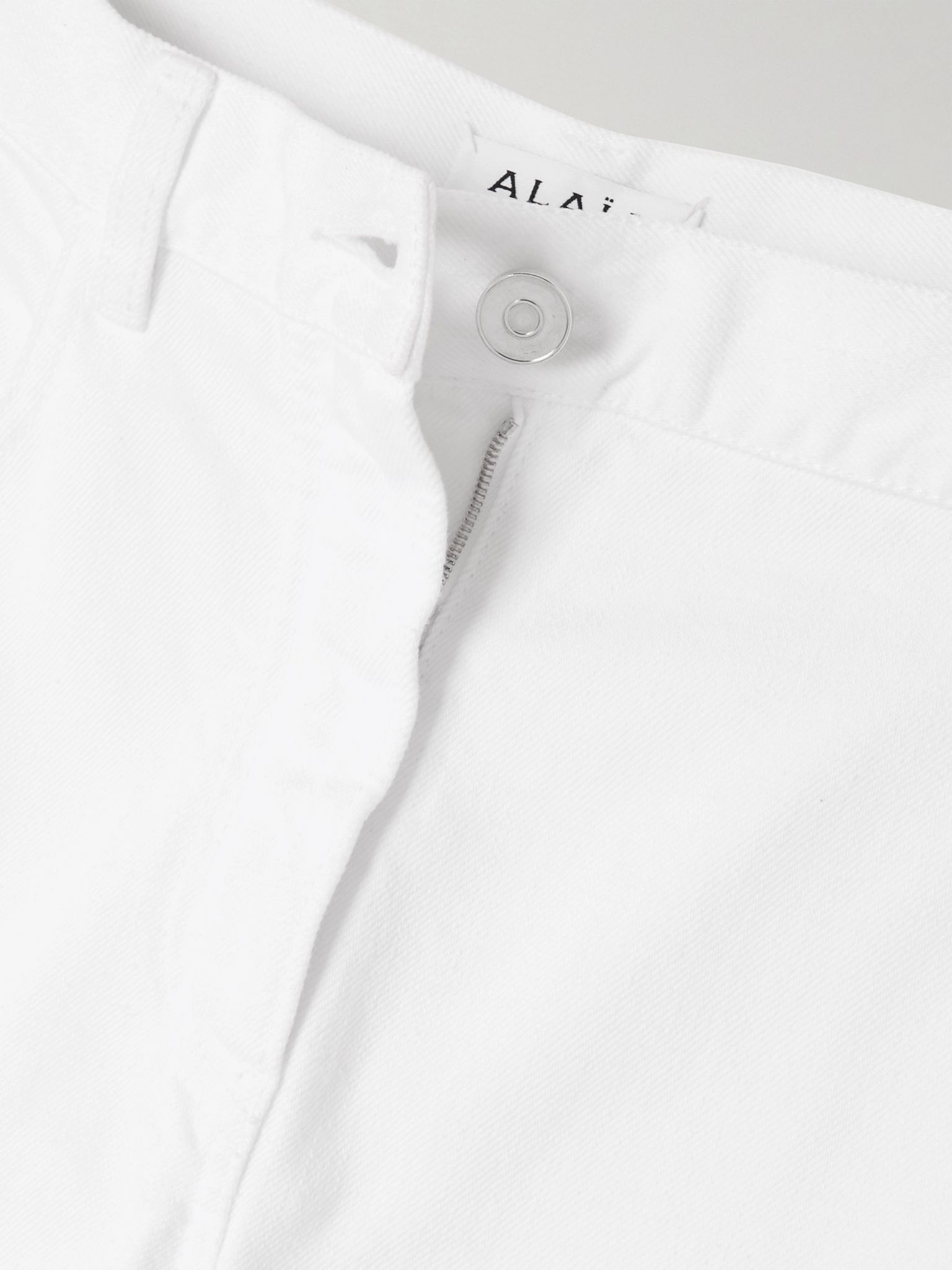 Mid-rise barrel-leg jeans White - 5