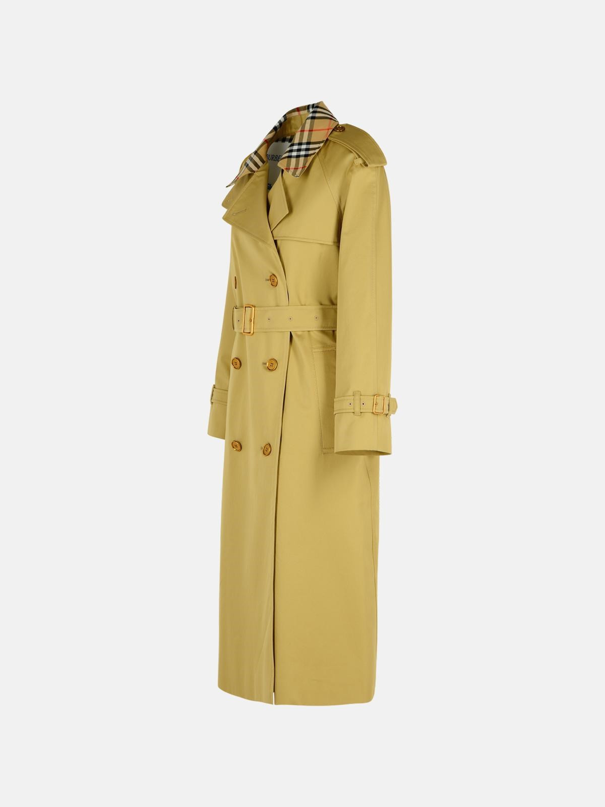 'CASTLEFORD' GREEN COTTON TRENCH COAT - 2