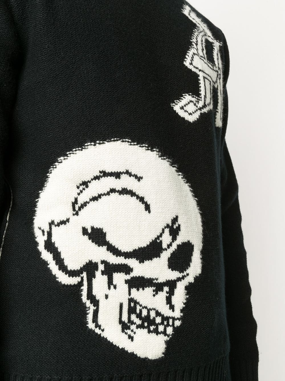 skull crew neck jumper - 5