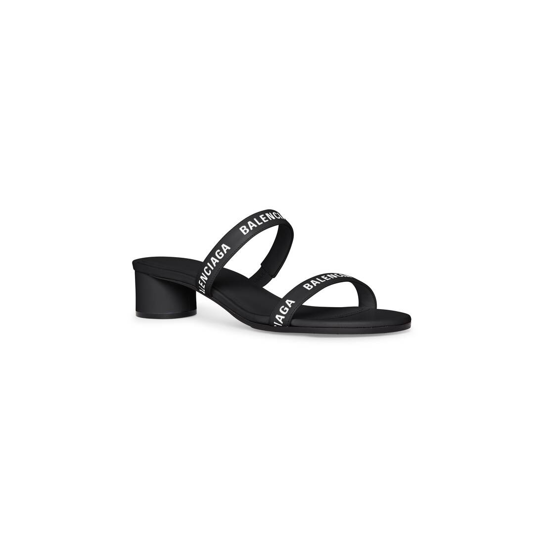 Women's Round 40mm Sandal  in Black - 2