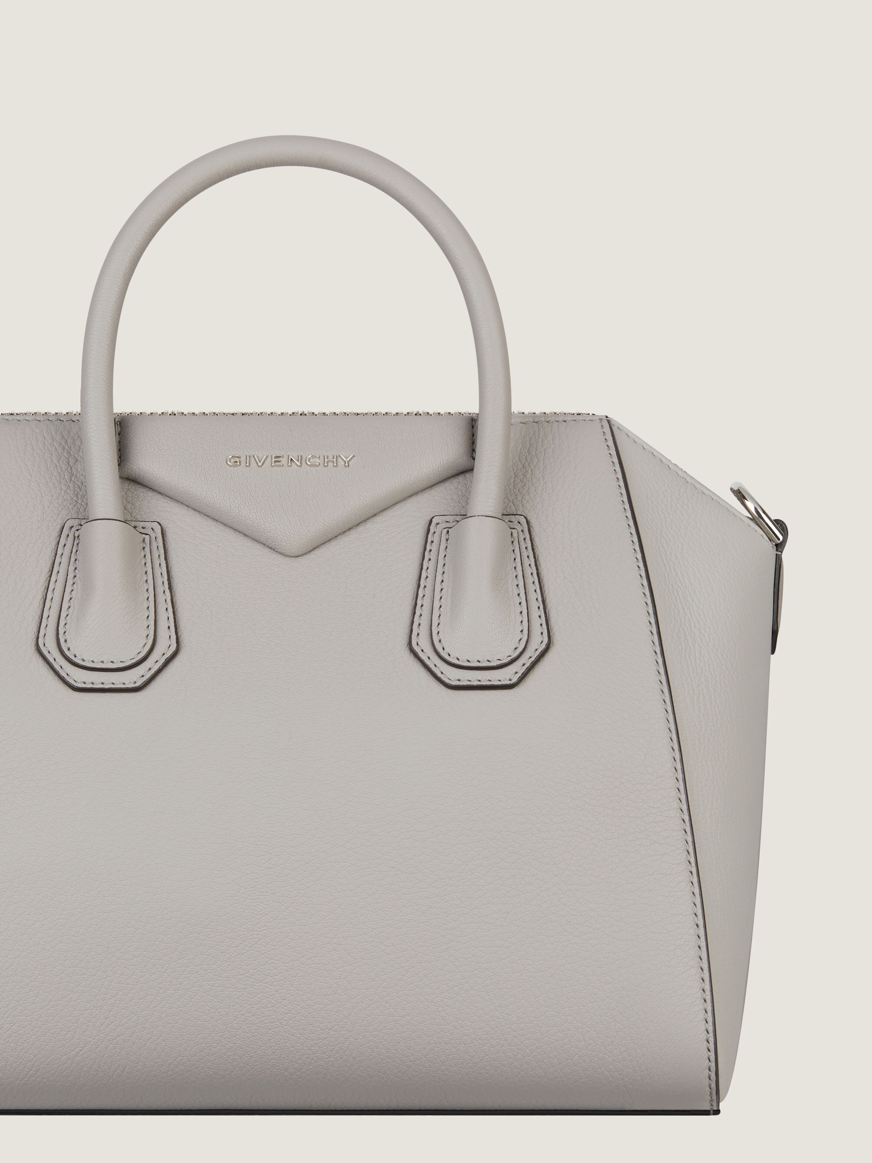 MINI ANTIGONA BAG IN GRAINED LEATHER - 5
