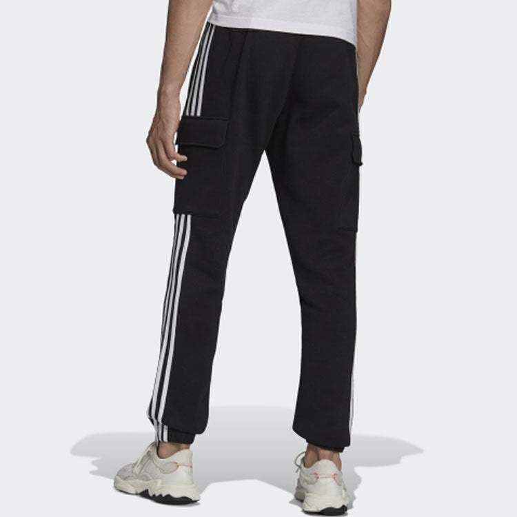 Men's adidas originals 3-stripes Sc Bundle Feet Sports Pants/Trousers/Joggers Black HG4829 - 3