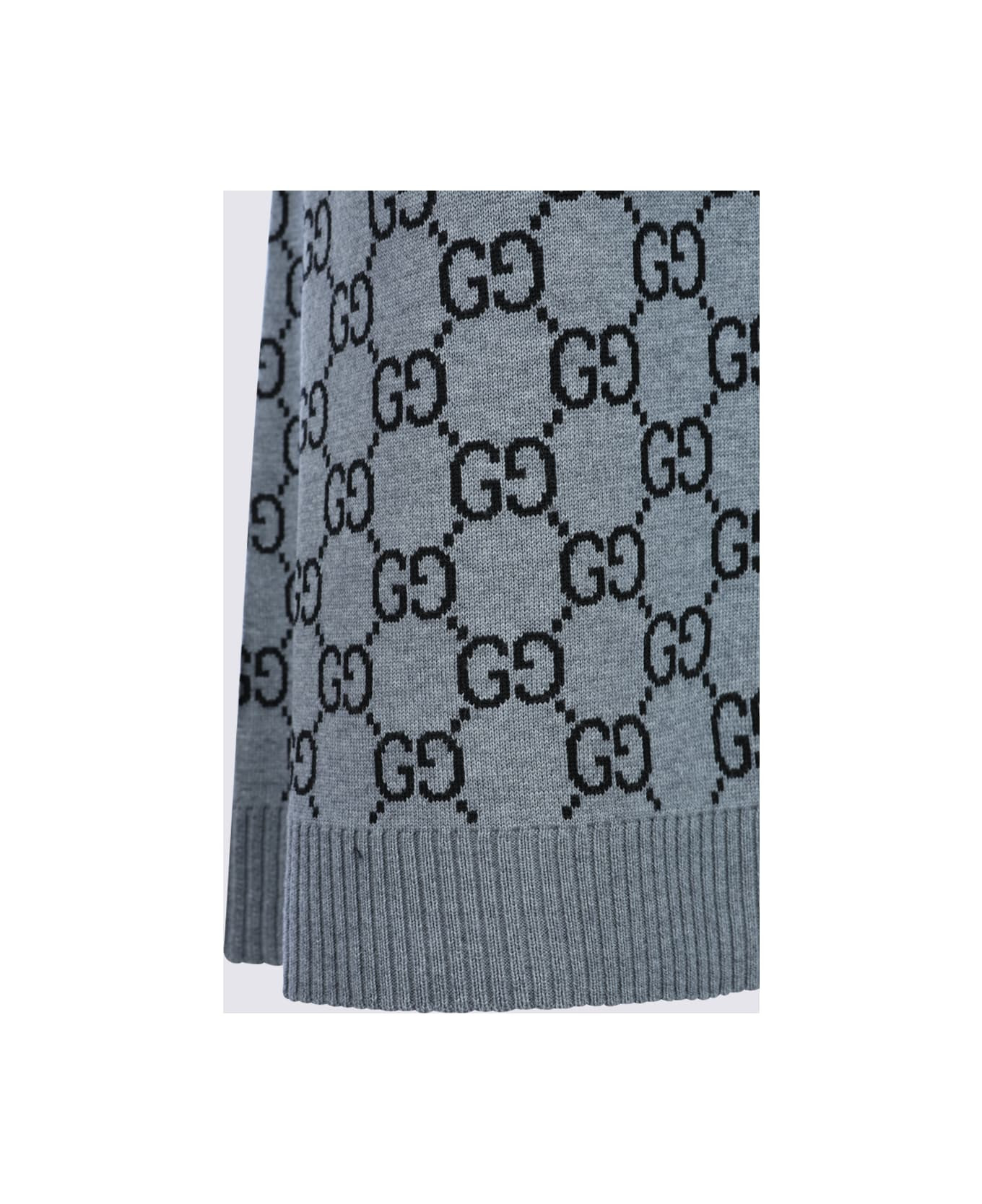Grey And Black Wool Dress - 4