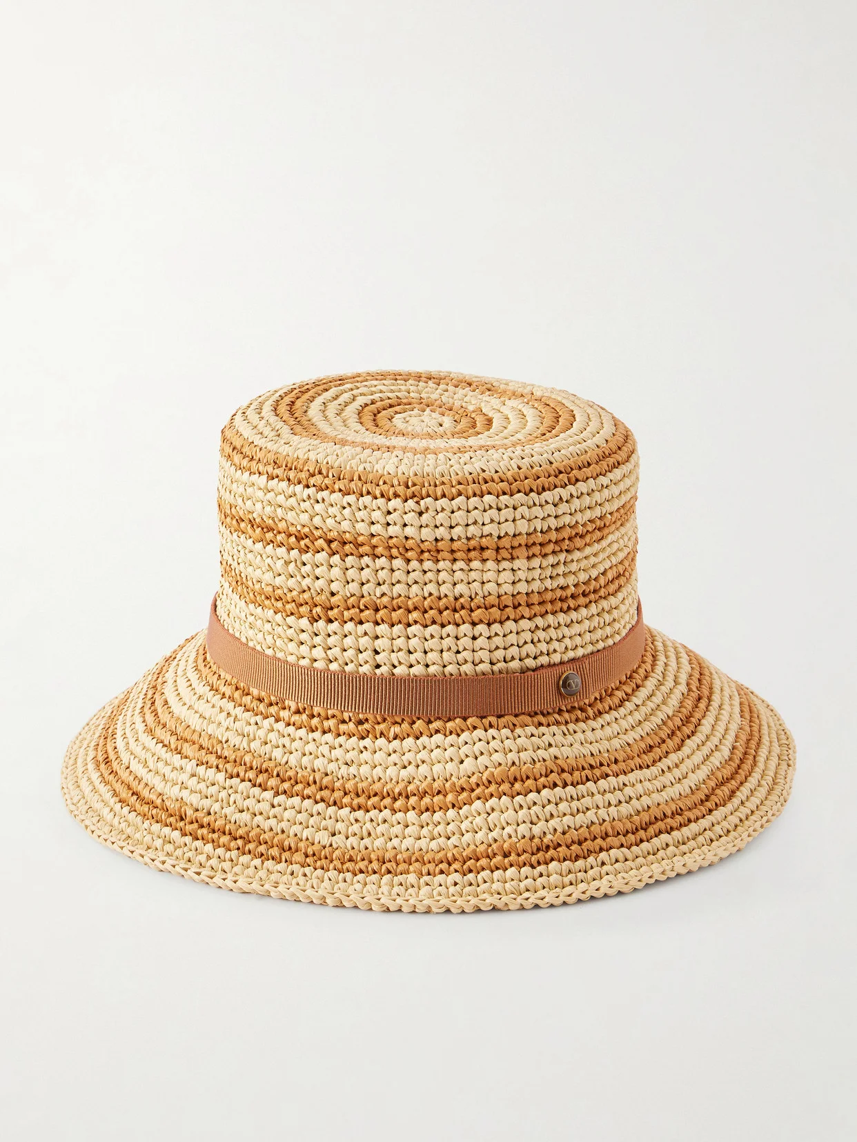 Vlogo Raffia-effect Bucket Hat - 1