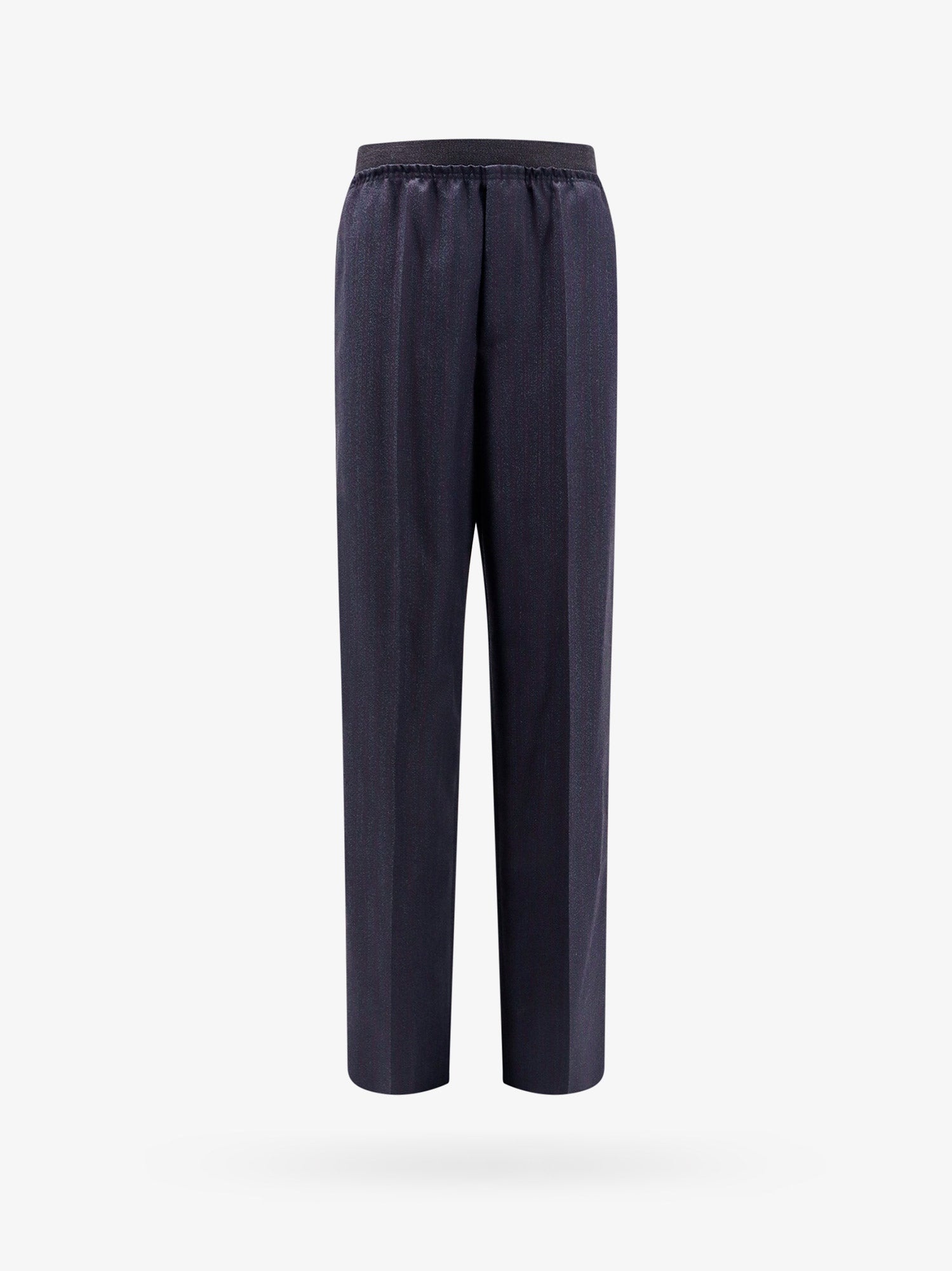 パンツ BOTTEGA VENETA Woman Pants Blue 792942v36k0 1155 Bottega Veneta - Fluid Dark Green Wide Leg Pant | Mitchell
