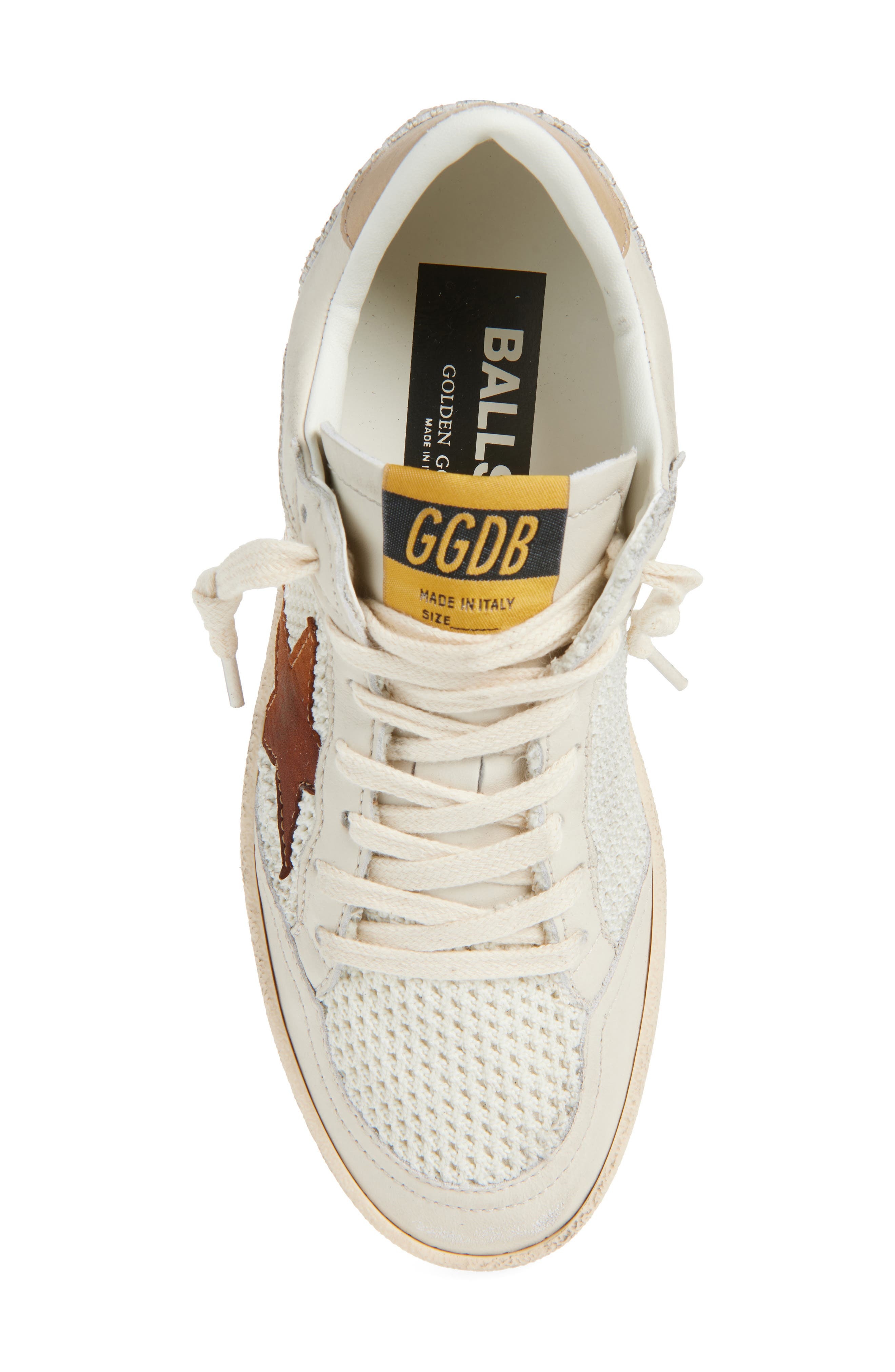Golden Goose Ball Star Sneaker in White/Buttercream at Nordstrom - 5