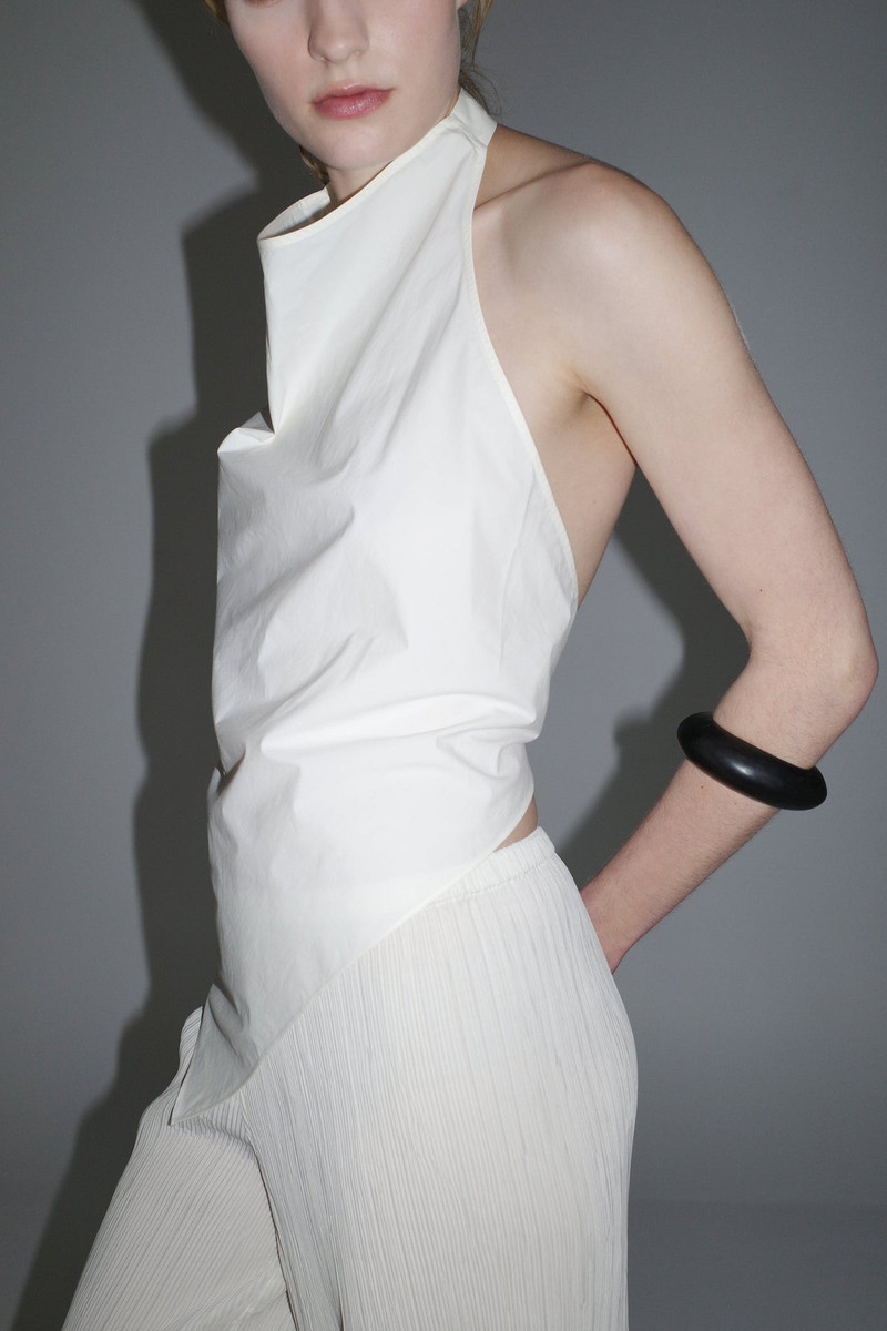 Cotton Tie Top - Birch 6