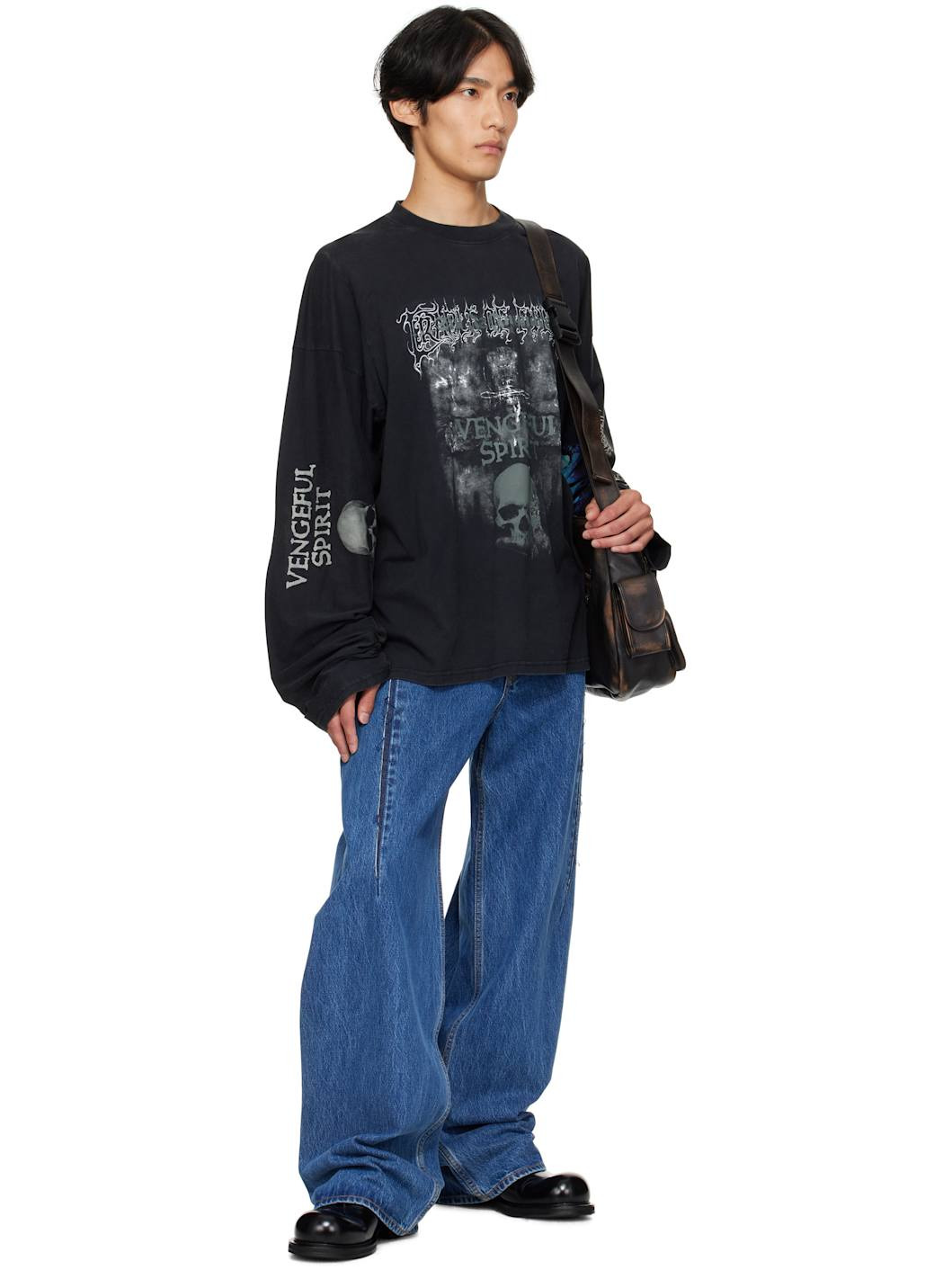 Black Cradle of Filth 'Spirit' Cut-Up Longsleeve T-shirt - 4