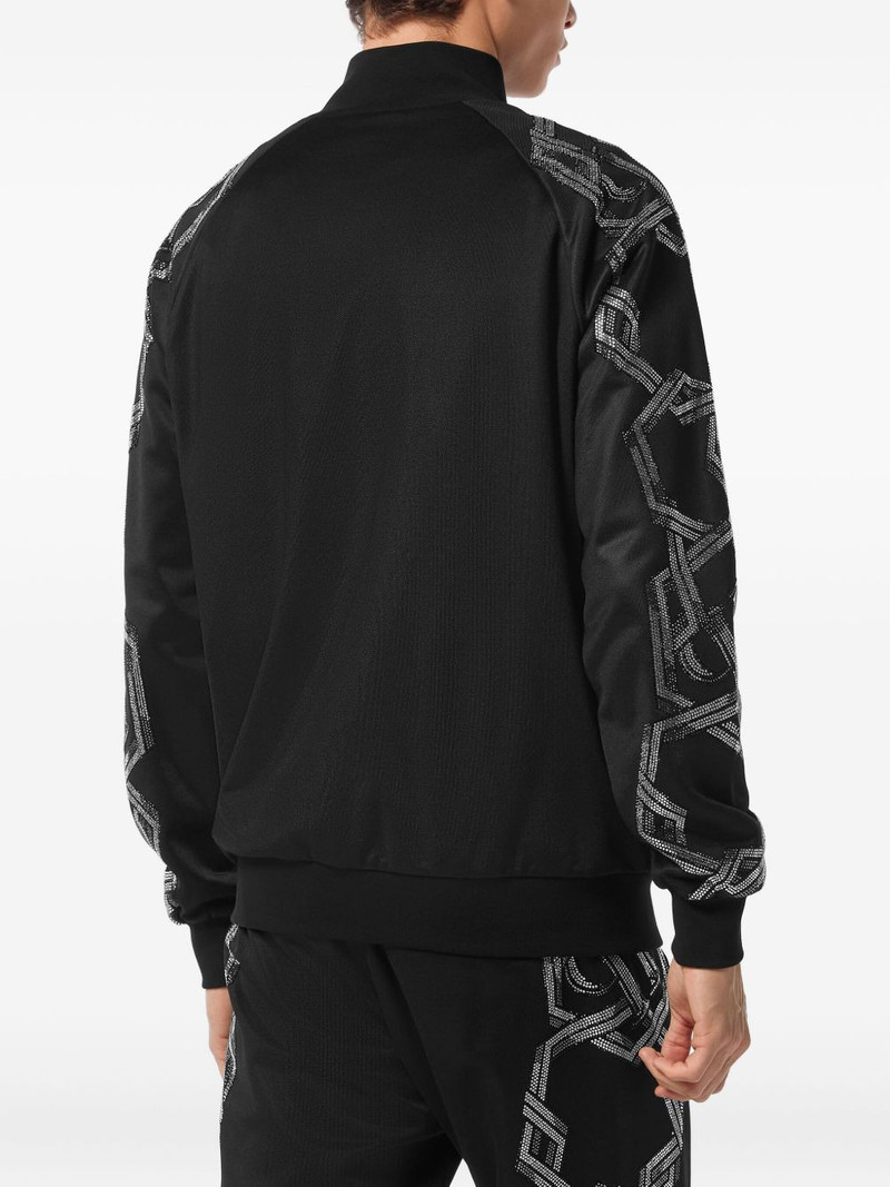 chain-embellished track jacket 3