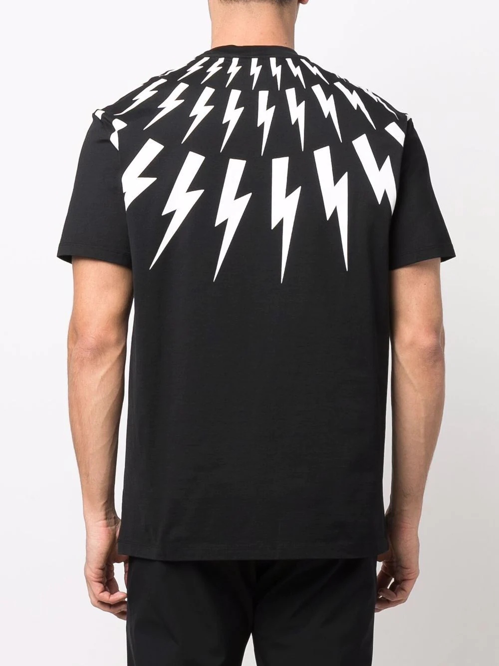 Thunderbolt-print cotton T-shirt - 4