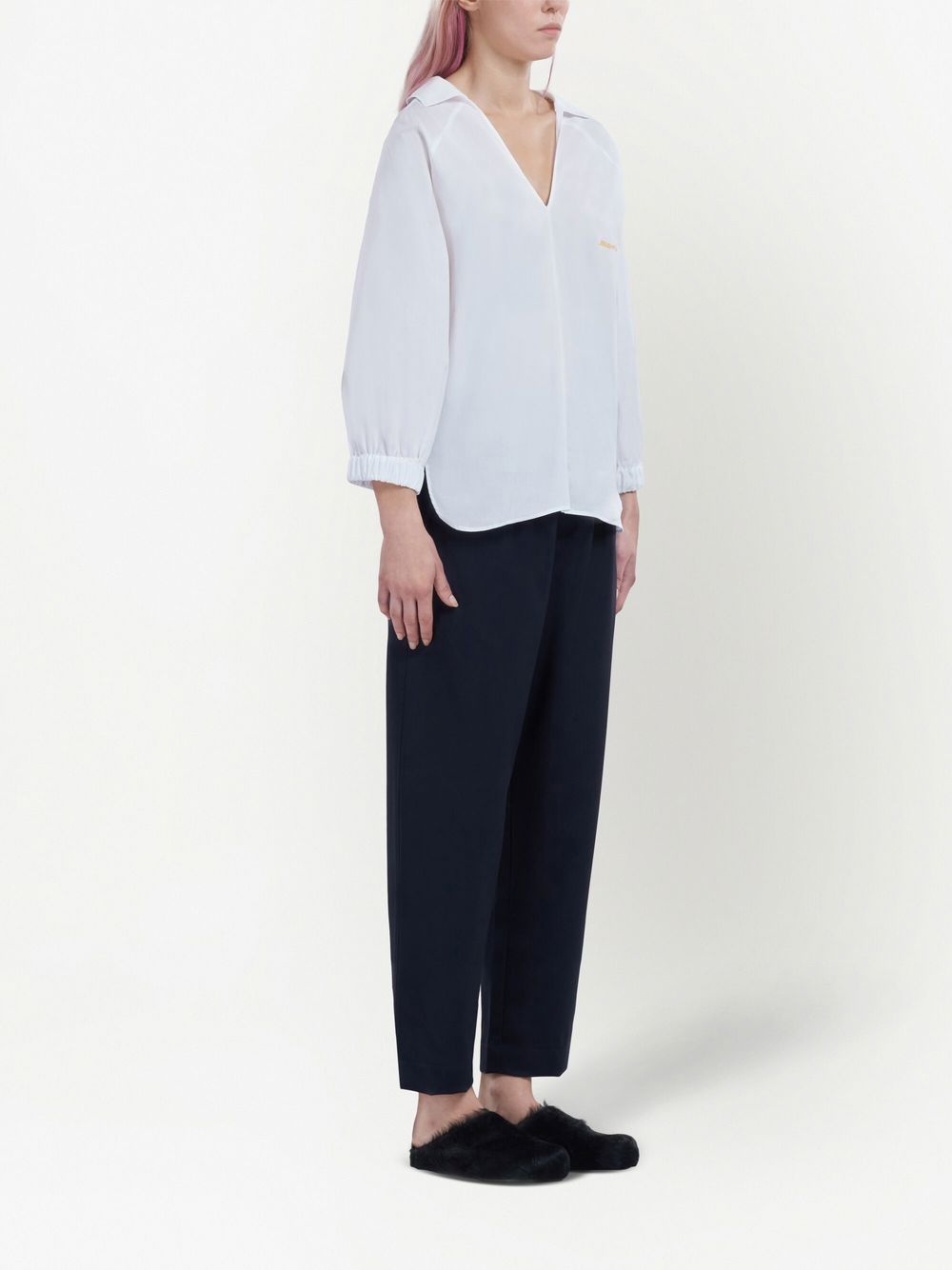 straight-leg cut trousers - 3
