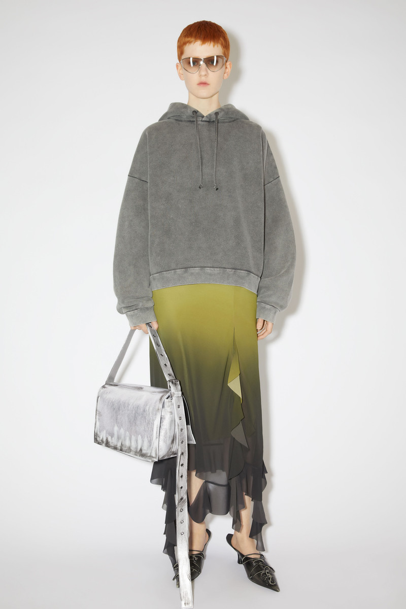 Acne Studios Leather shoulder bag - Silver outlook