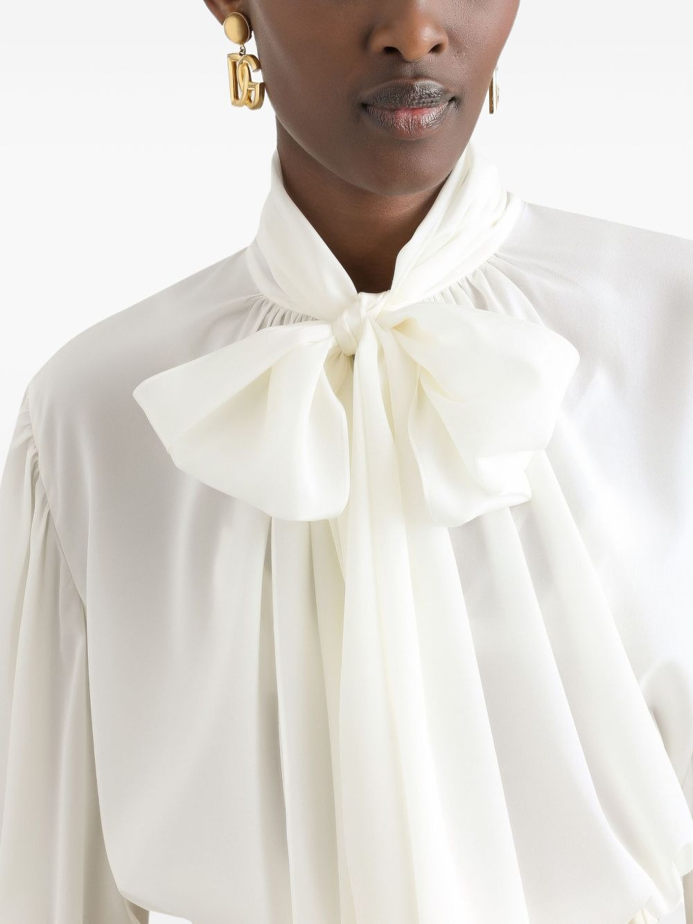 bow-detailed shirt - 4