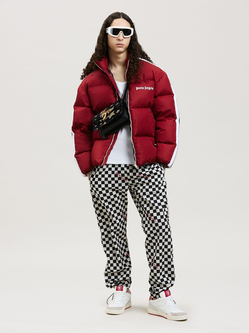 Palm Angels DAMIER PRINT AFTERSPORT PANTS outlook
