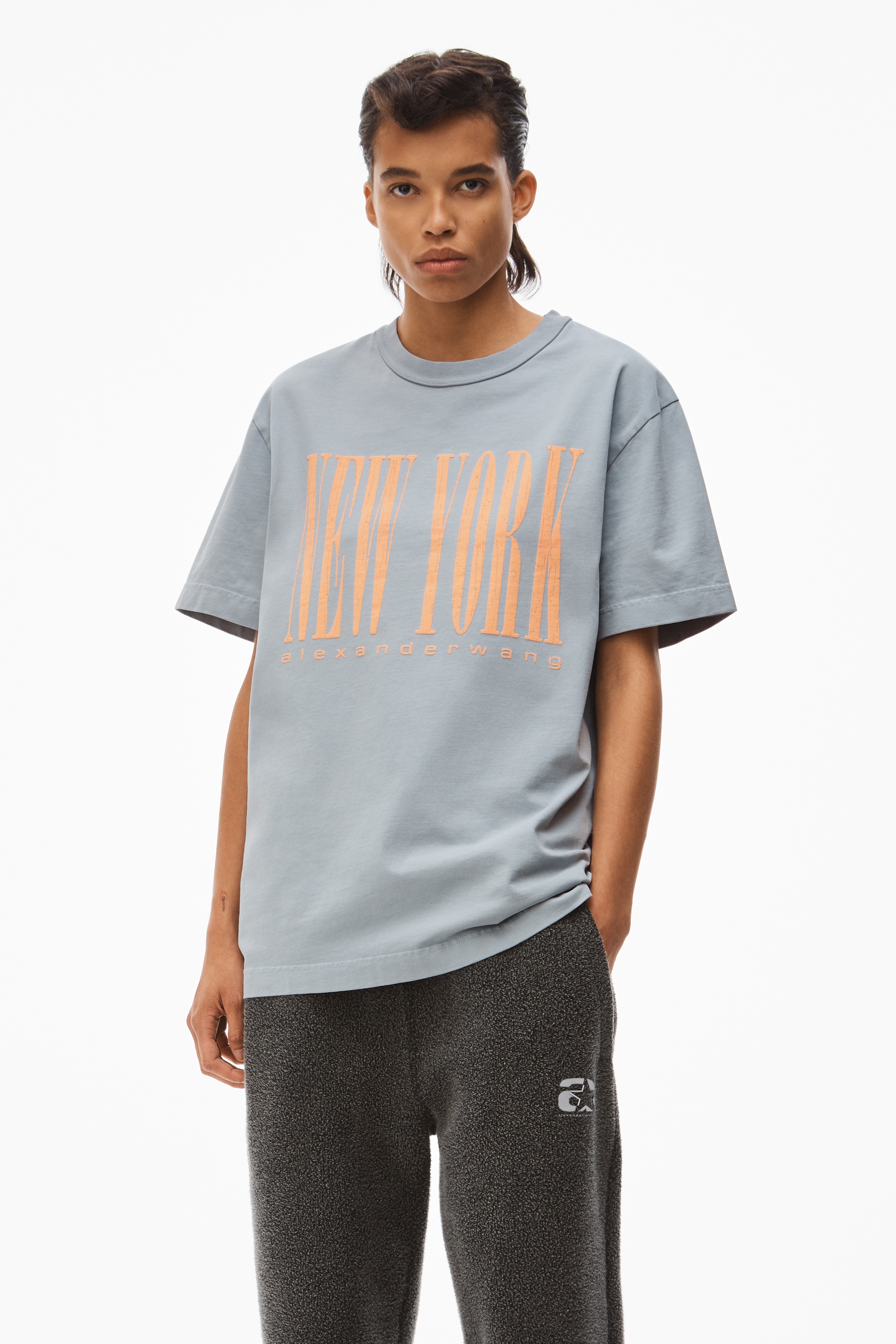 NY PUFF GRAPHIC TEE IN COMPACT JERSEY - 2