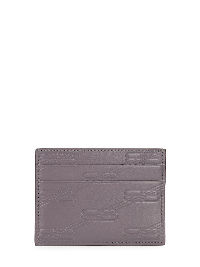 BB monogram leather card case - 3
