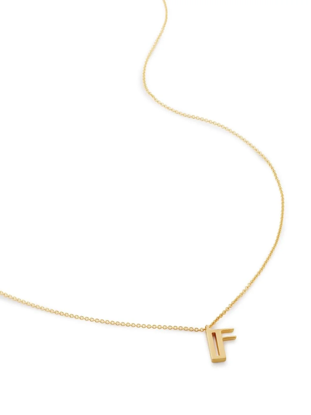 alphabet F-pendant necklace - 1