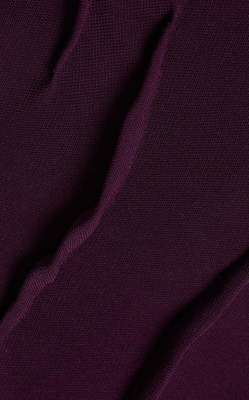 Hand-Sculpted Crepe Cape Gown purple 5