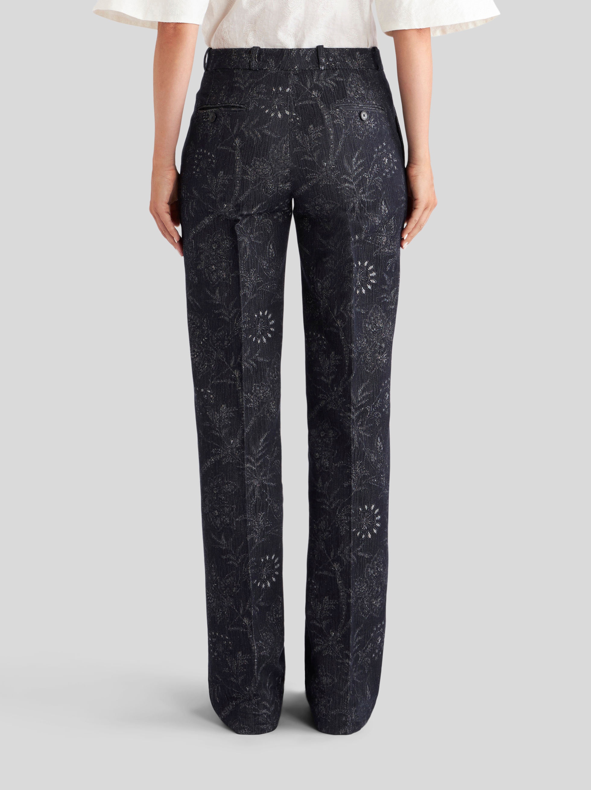 TAILORED JACQUARD TROUSERS - 4