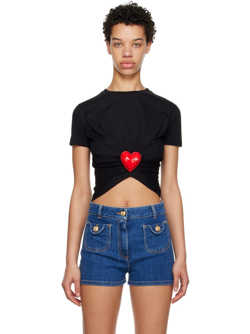 Black Inflatable Heart T-Shirt - 1
