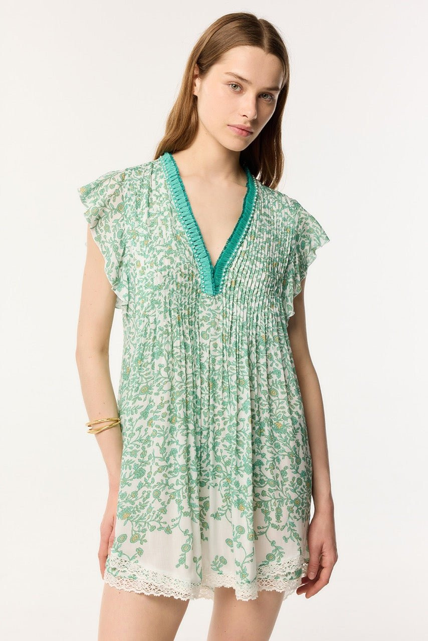 Mini Dress Sasha - Green Lazuli - 1