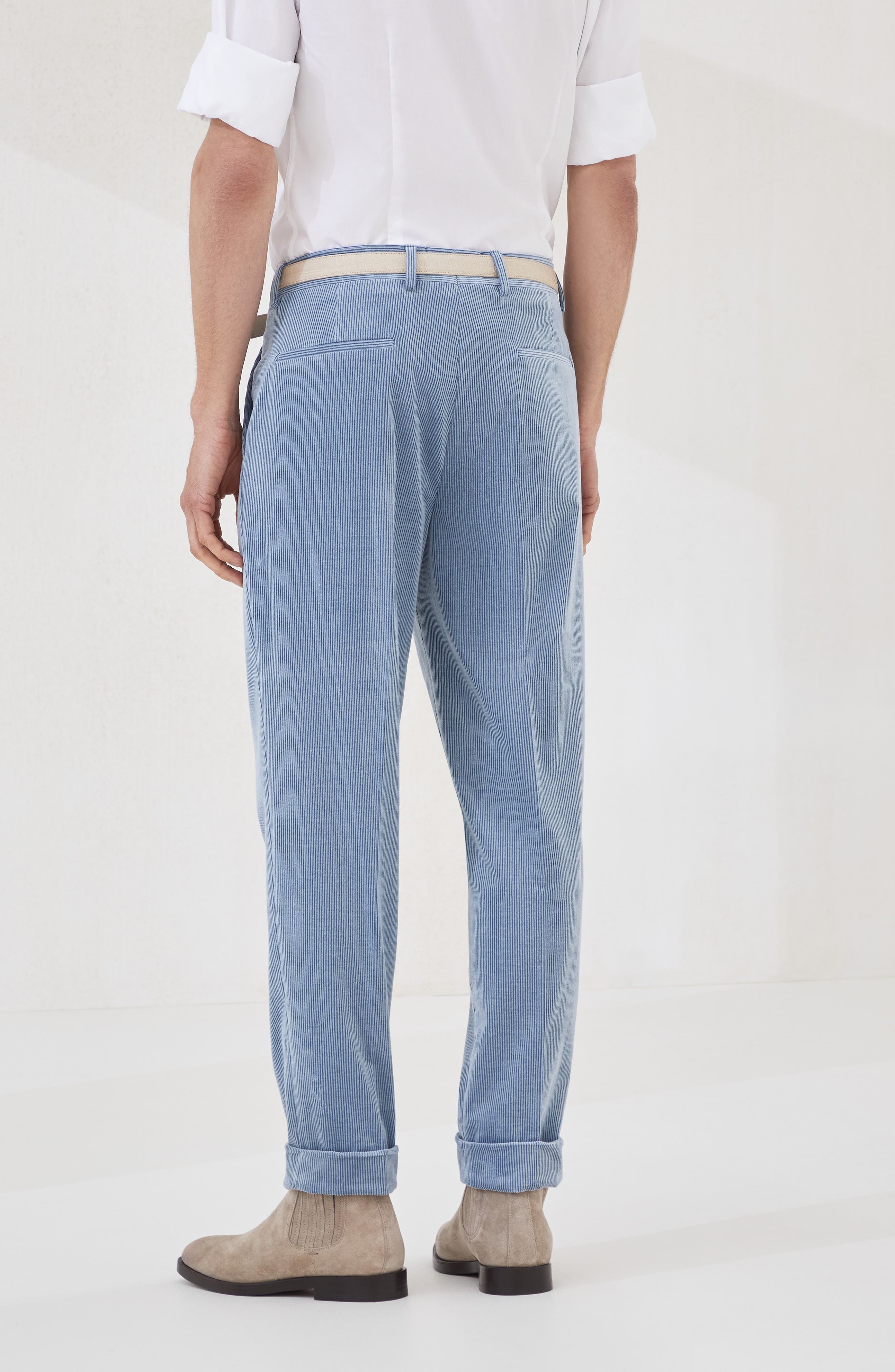 Brunello Cucinelli Corduroy trousers in Denim at Nordstrom - 3