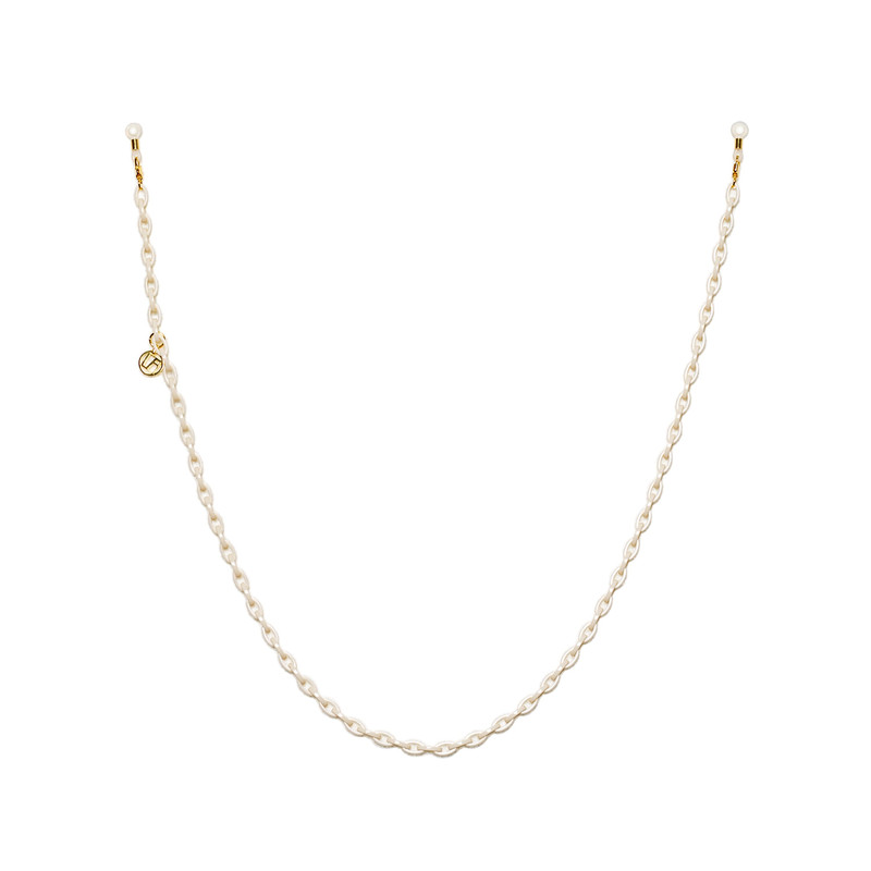 Cream Small Acetate Chain 1
