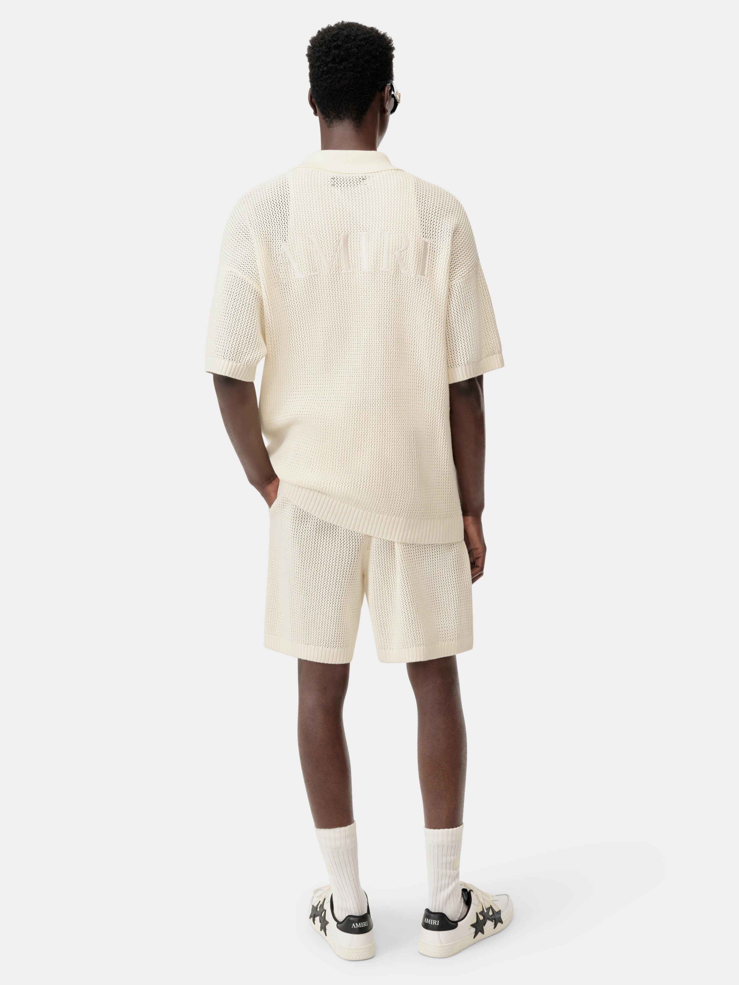 AMIRI CROCHET MESH SHORT - 2