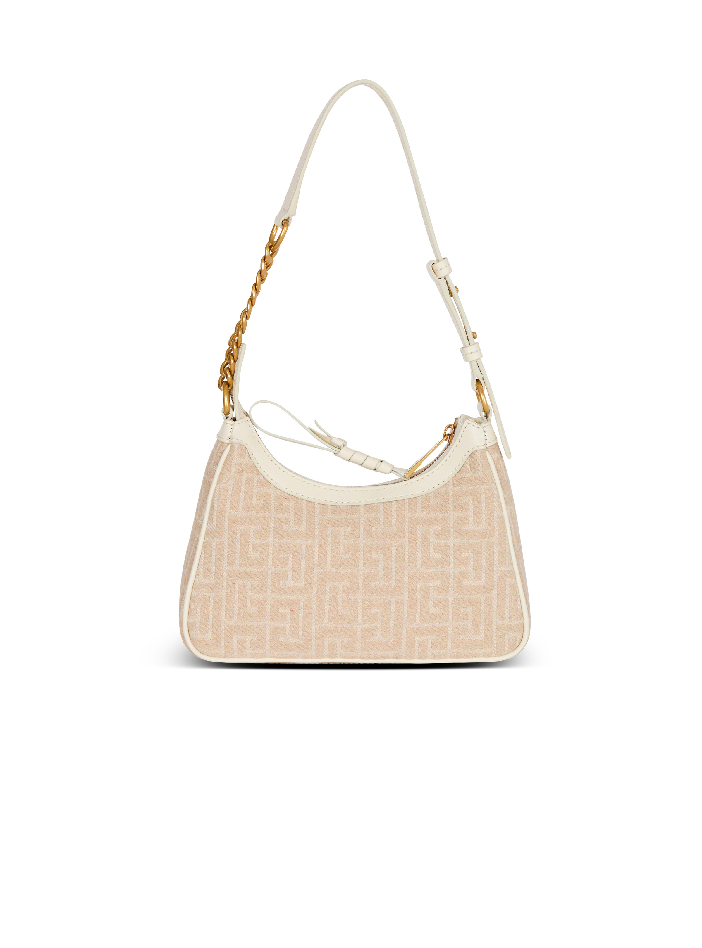 B-Army Shoulder bag in monogrammed jacquard canvas and leather - 4