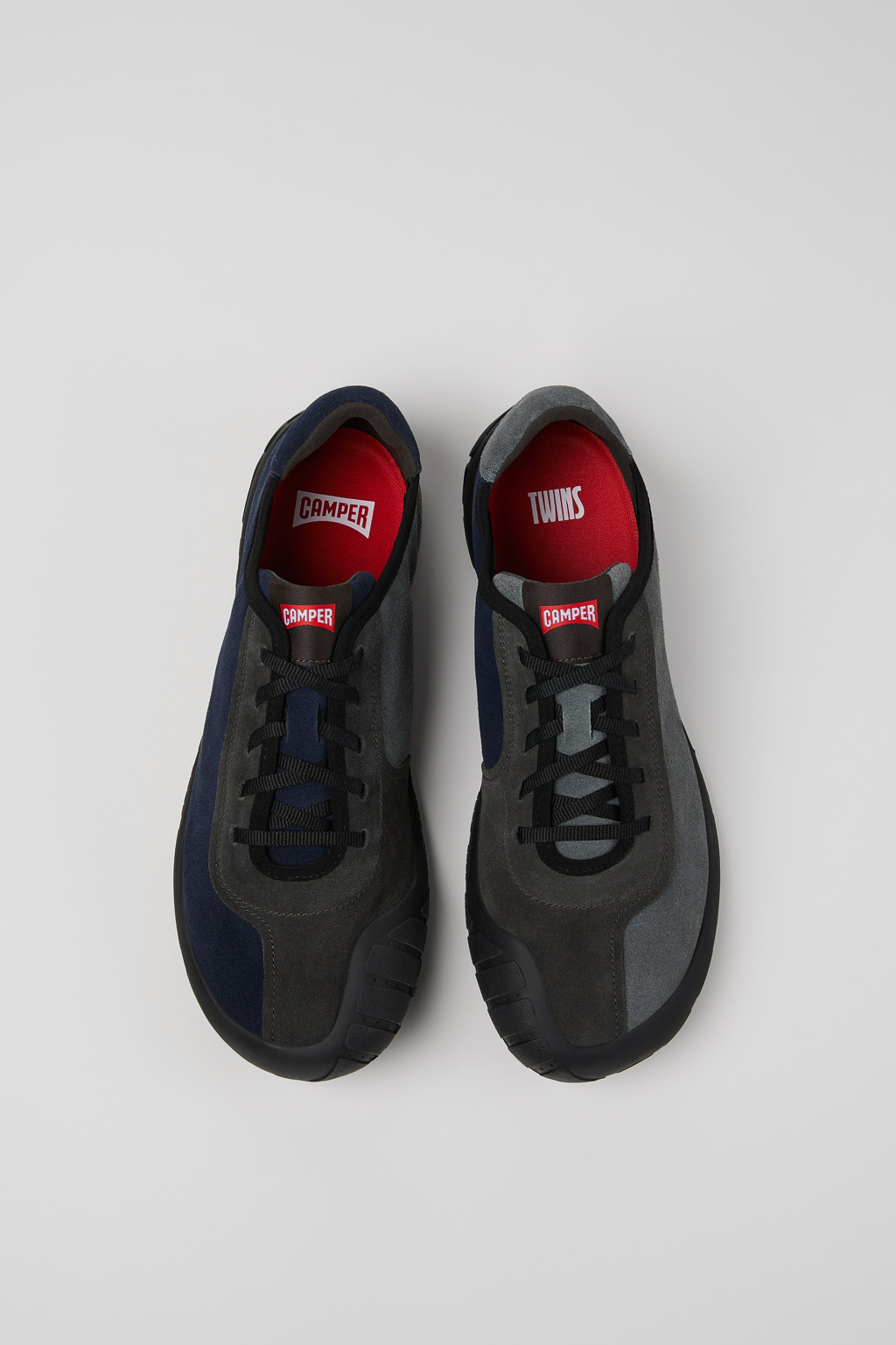Multicolor Nubuck Sneakers for Men. - 4