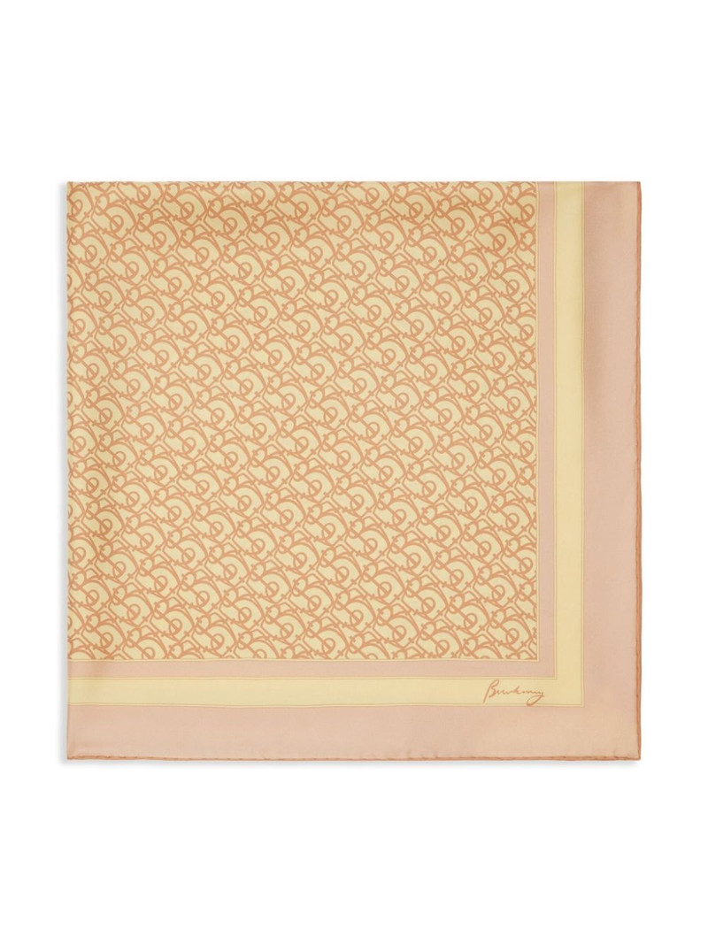 Burberry B Charm silk scarf outlook