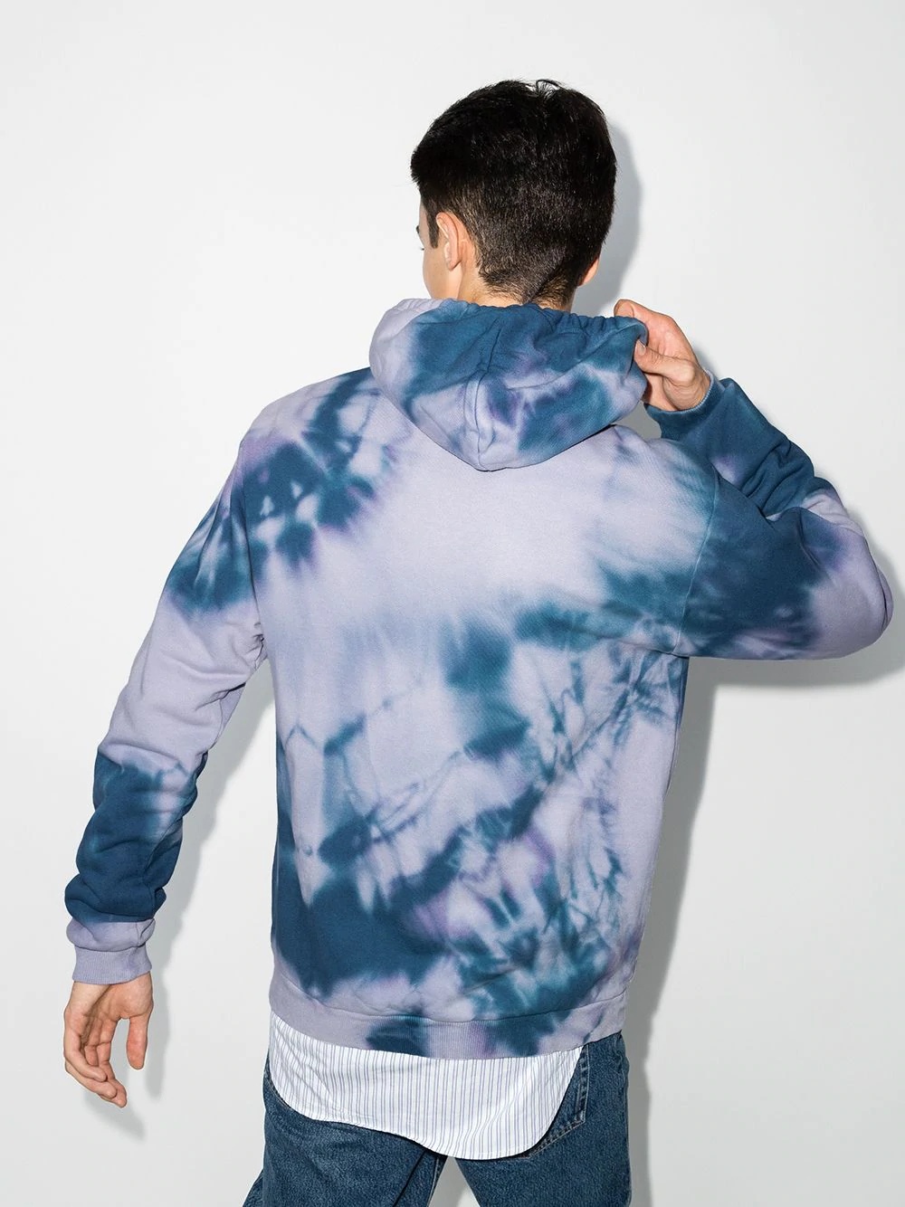 tie dye print hoodie - 3