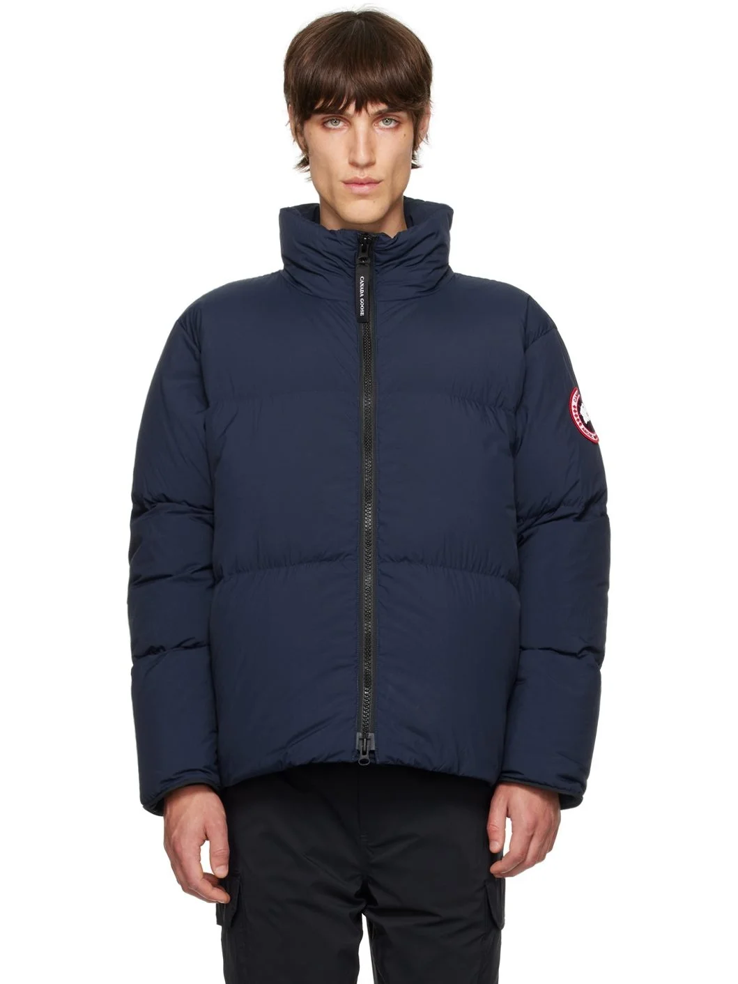 Navy Lawrence Puffer Down Jacket - 1