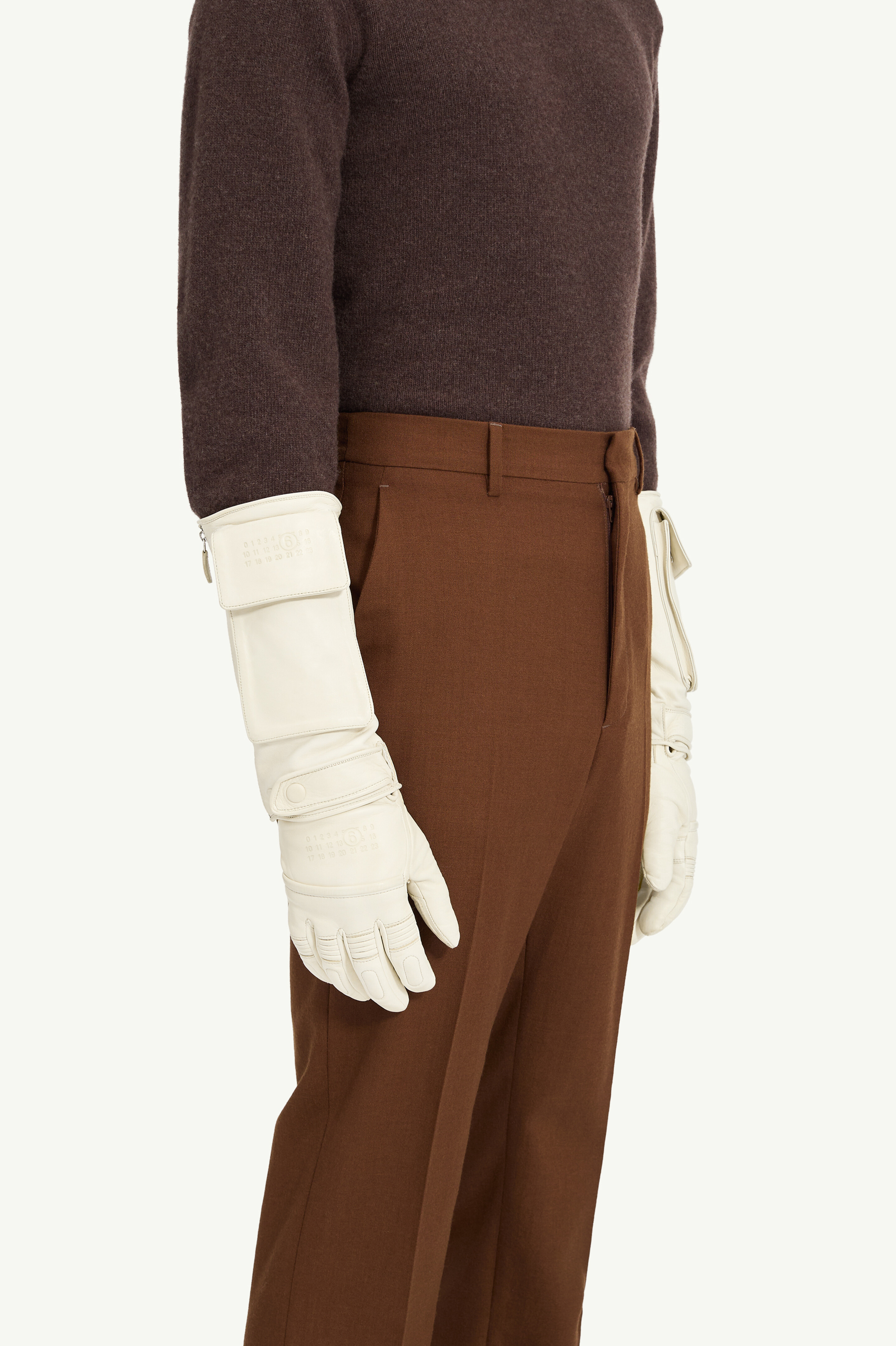 MM6 x Agnelle Leather Gloves - 3
