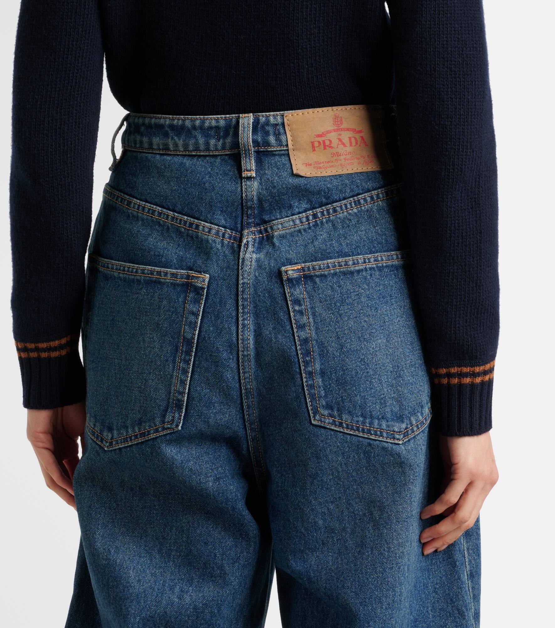 High-rise wide-leg jeans - 6