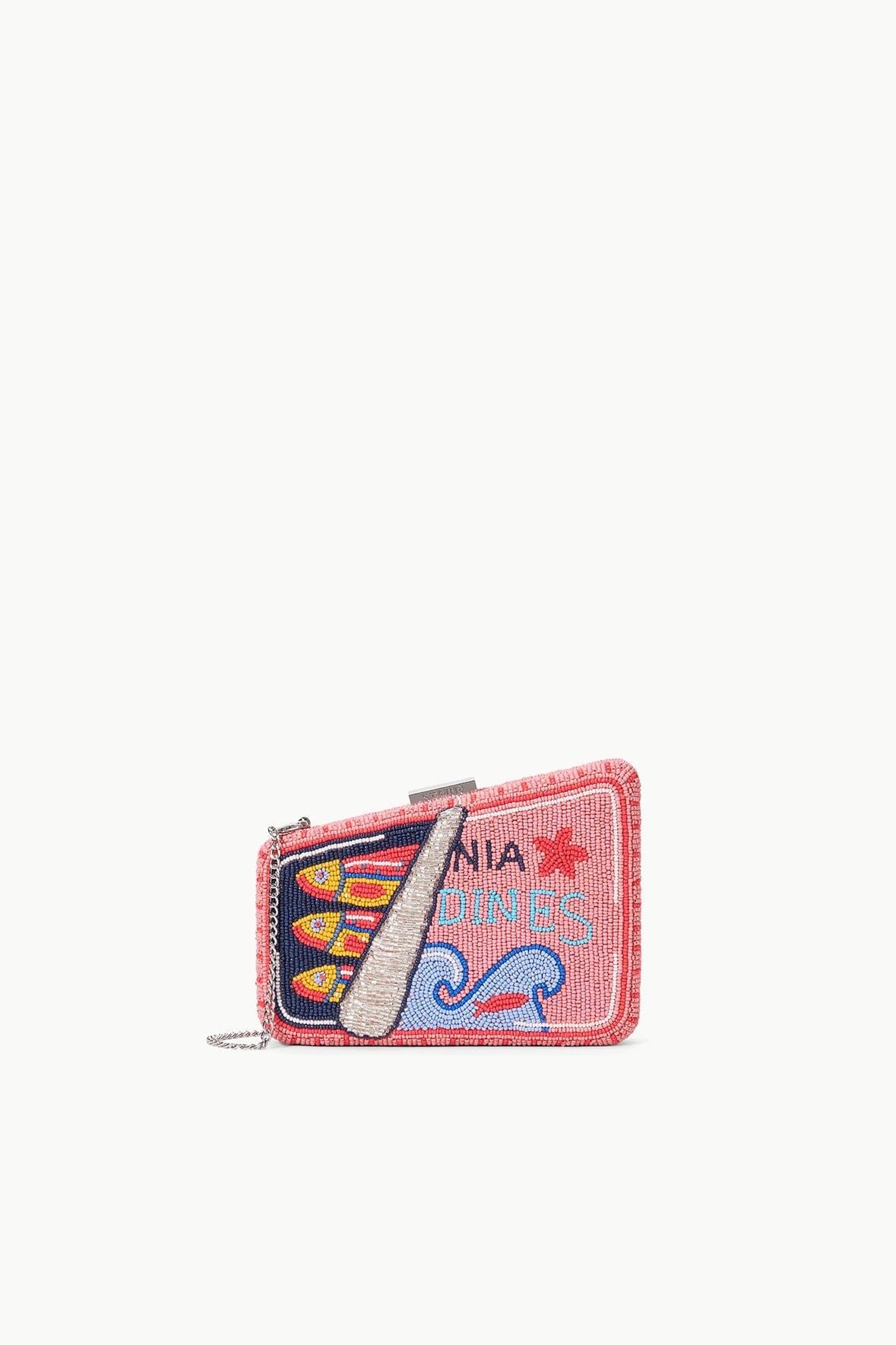STAUD CARMELLA BEADED CLUTCH STAUDINES PINK - 4