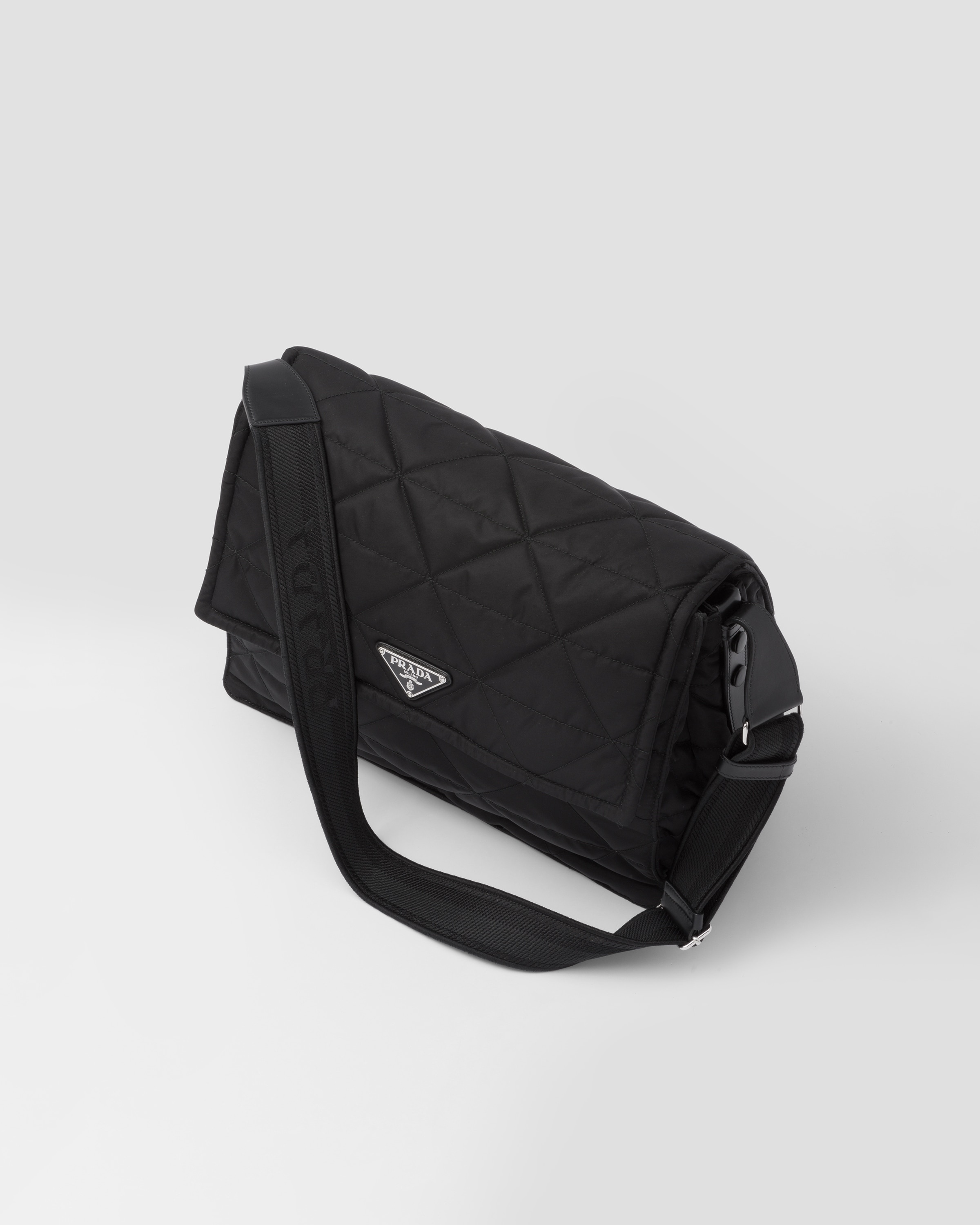 Topstitched Re-Nylon shoulder bag - 3