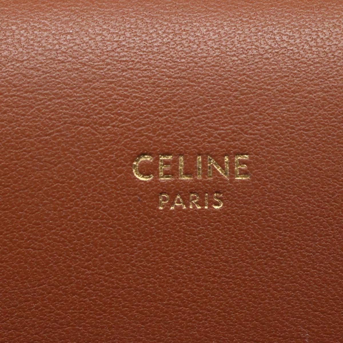 CELINE Triomphe Phone Holder Shoulder Bag Pvc White - 14